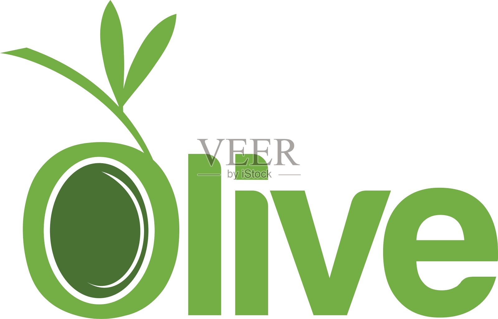 抽象模板文本橄榄设计元素图片