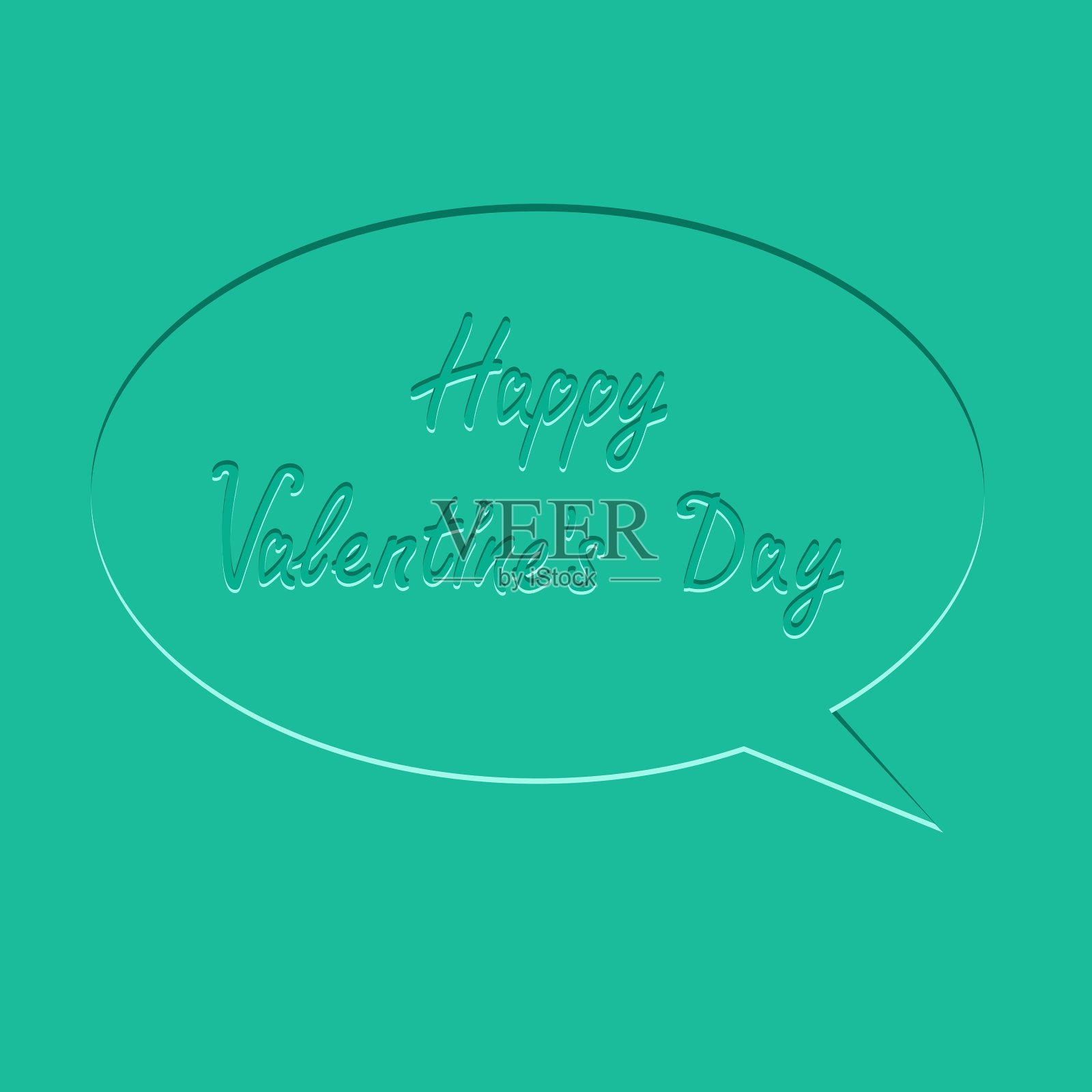 言语泡泡平面设计情人节快乐插画图片素材