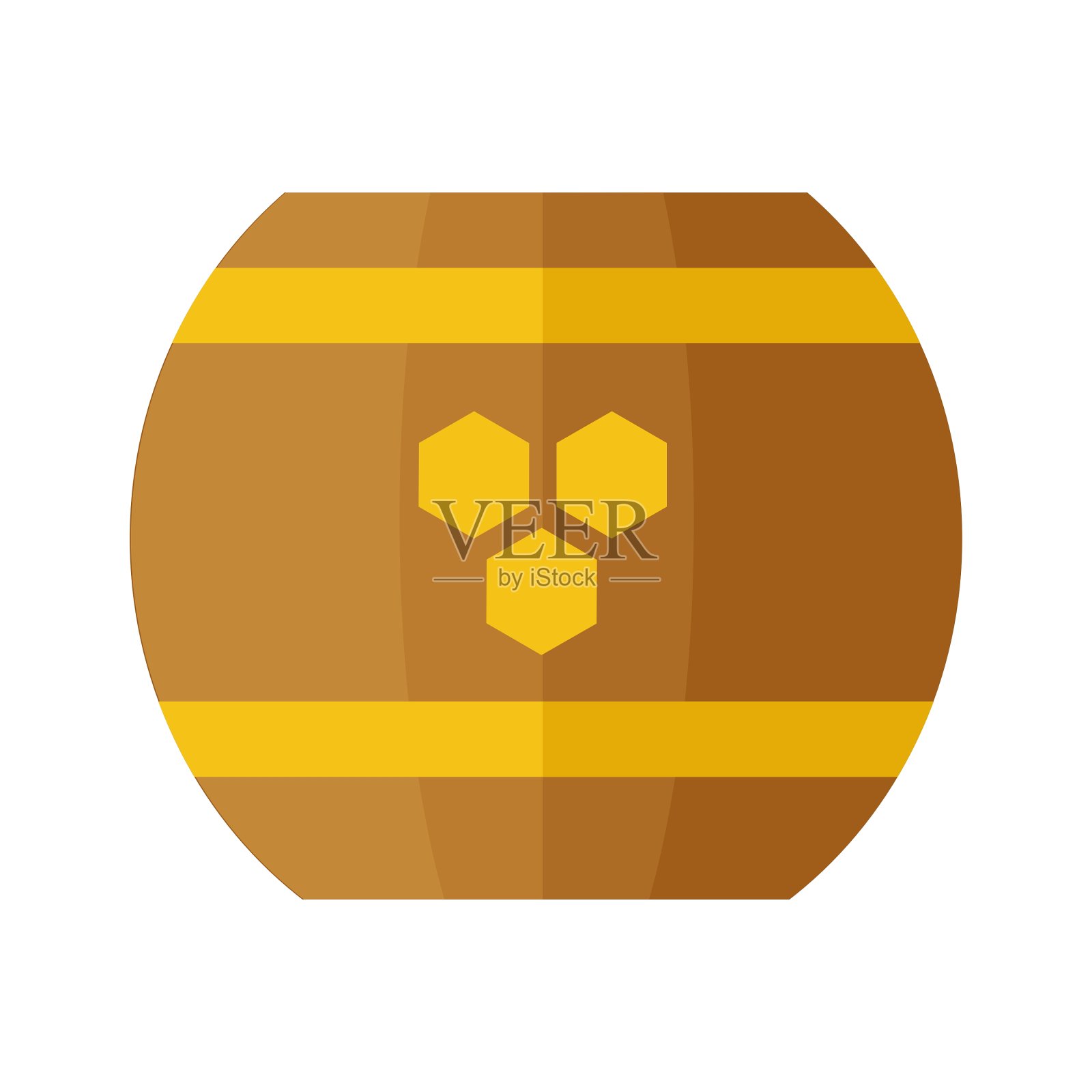 蜂蜜木桶设计元素图片