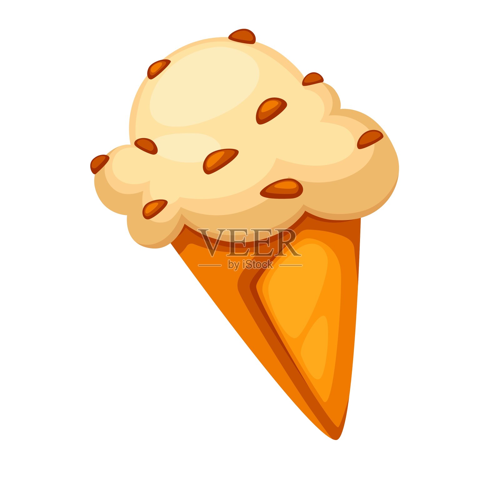 五彩美味冰淇淋设计元素图片