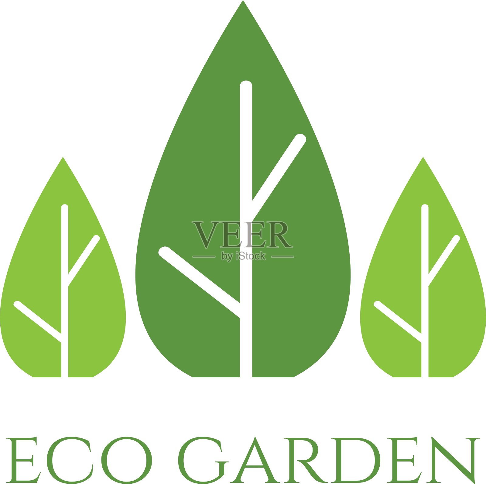 叶树的概念插画图片素材