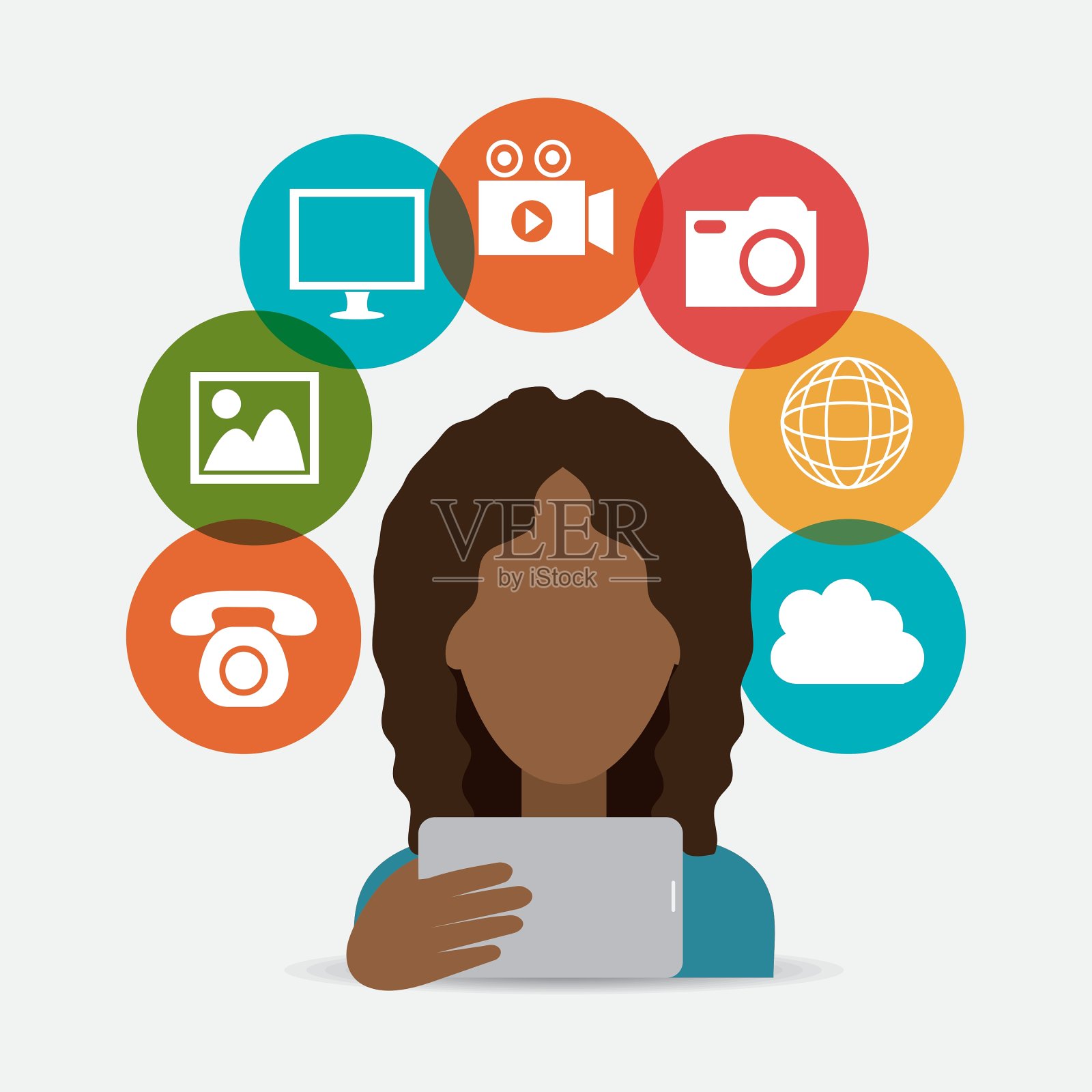 网络媒体设计插画图片素材