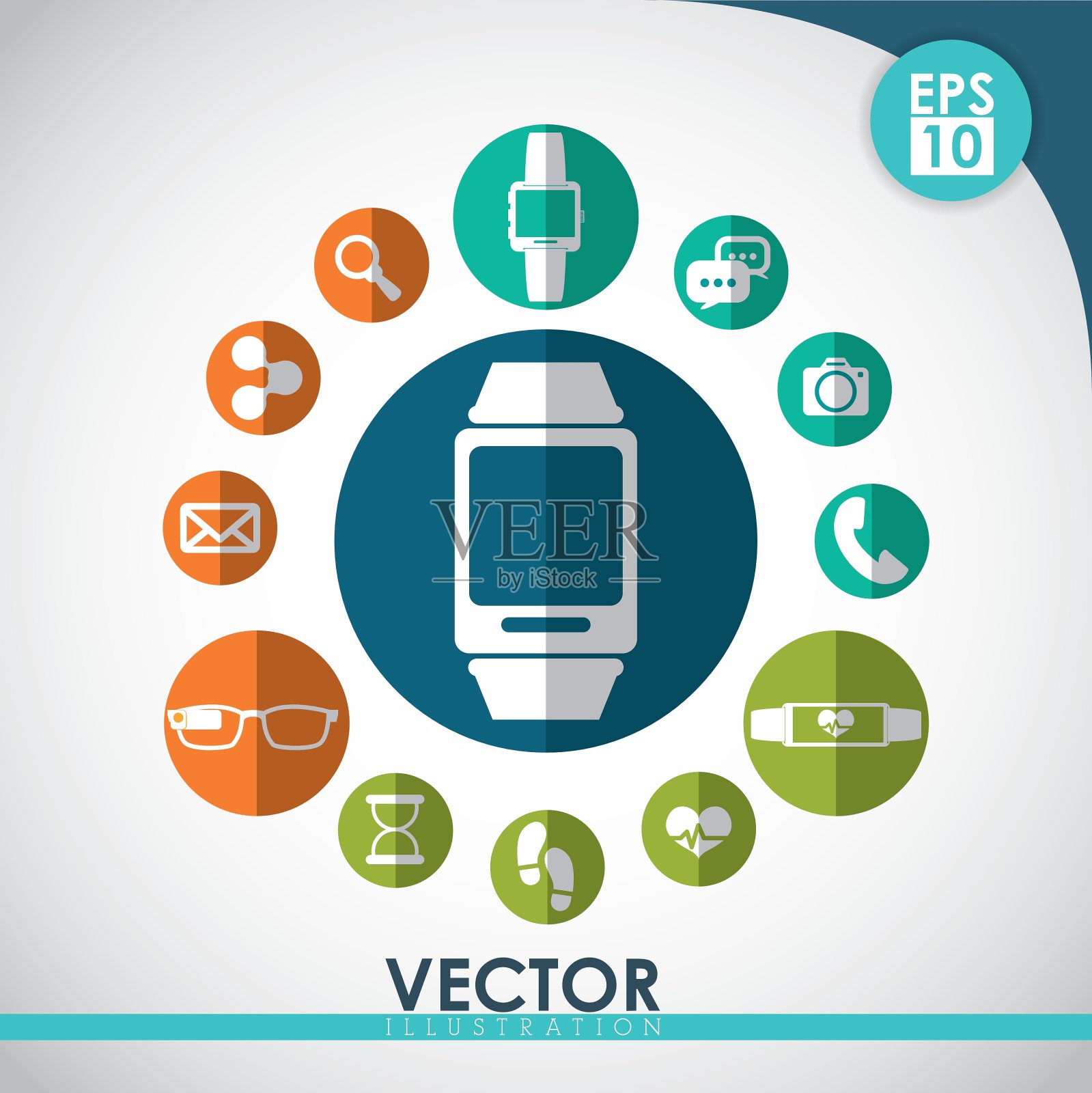 科技图标设计插画图片素材