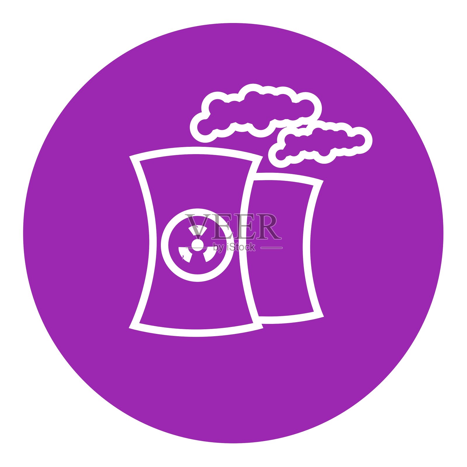 核电站线路图标图标素材