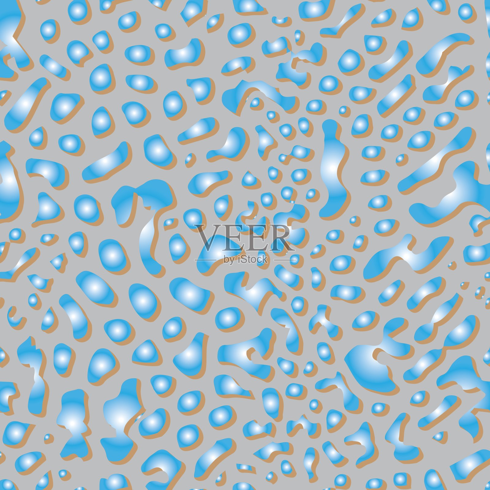 雨或水形态插画图片素材