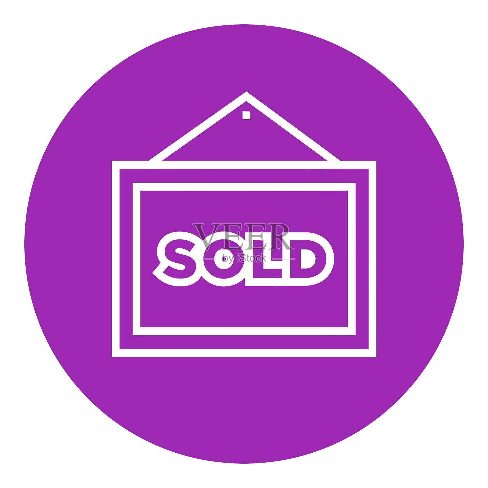 出售标牌线图标设计元素图片