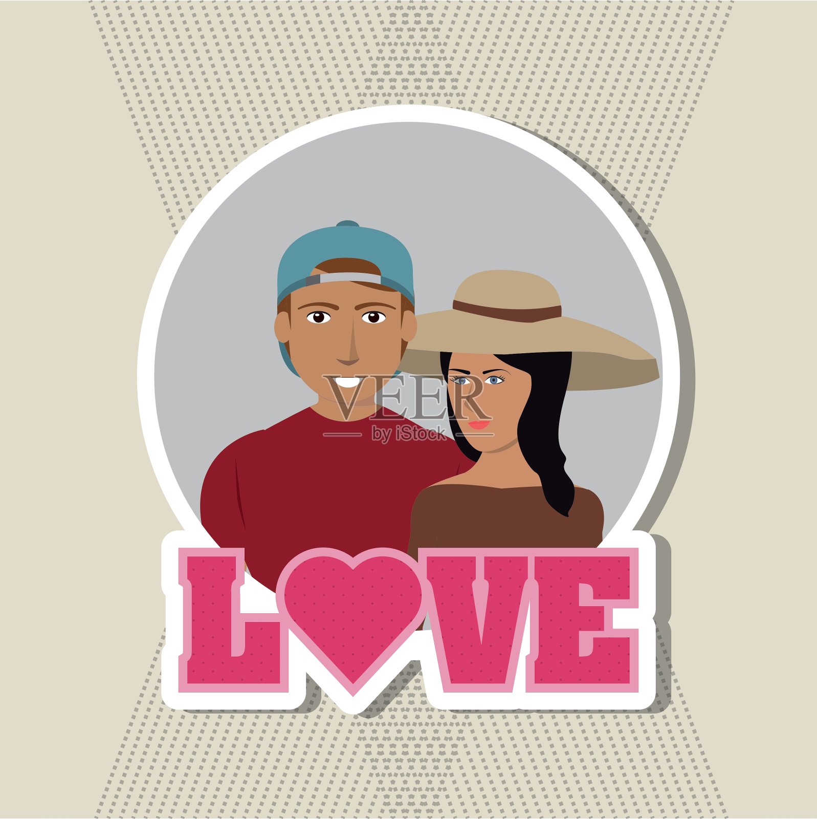 爱情和夫妻设计插画图片素材