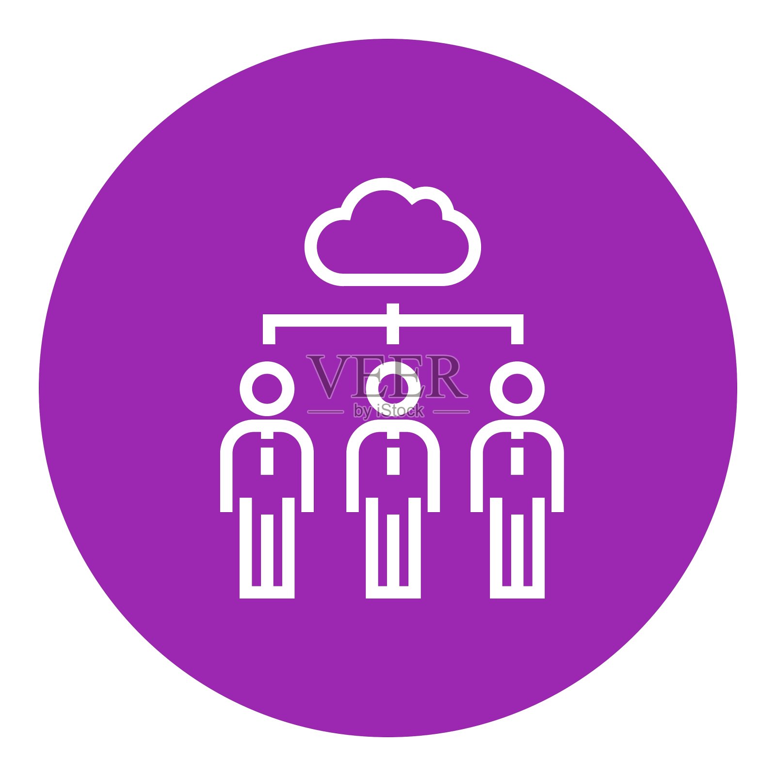 云计算线图标设计元素图片