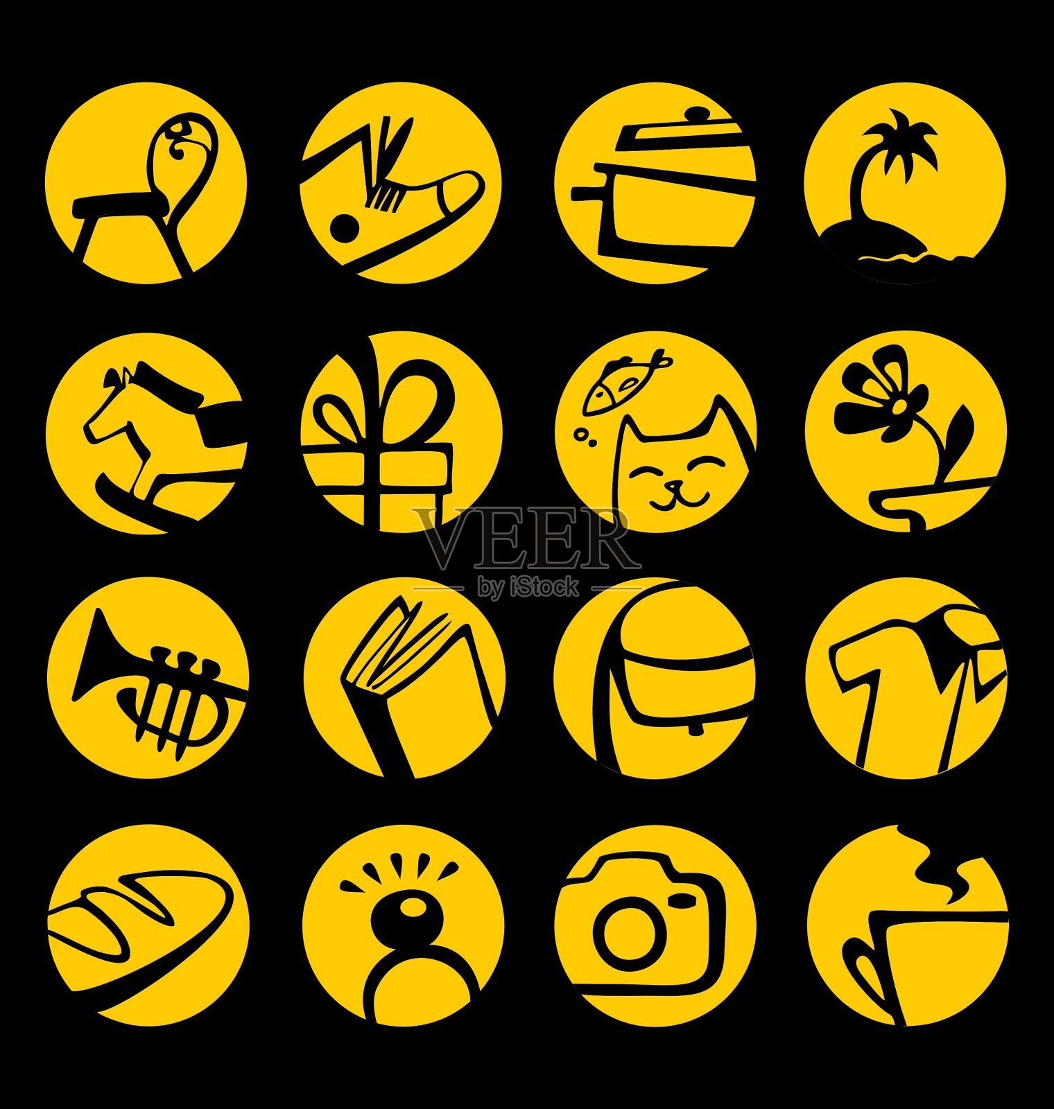 圆形图标为购物中心