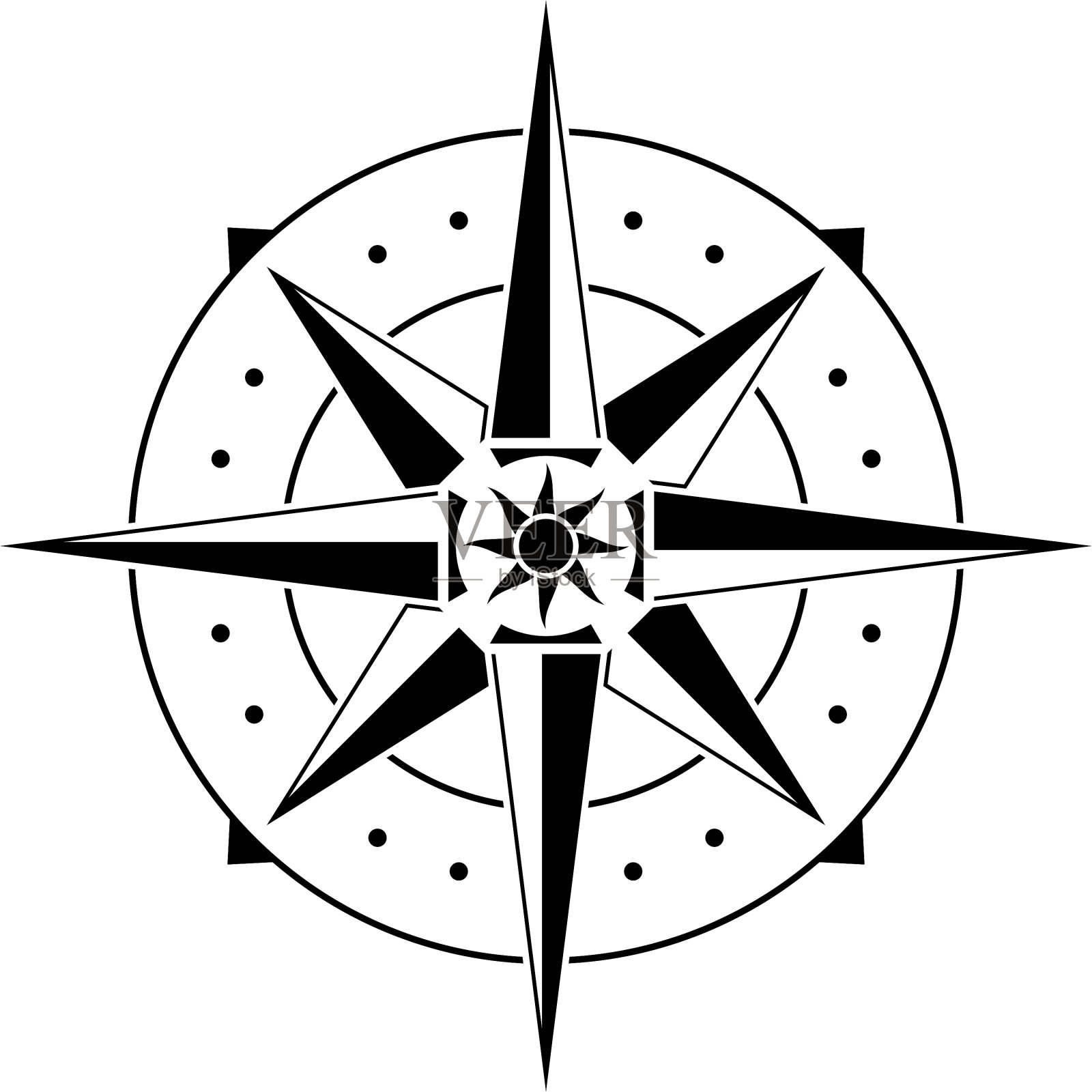 模板的指南针设计元素图片