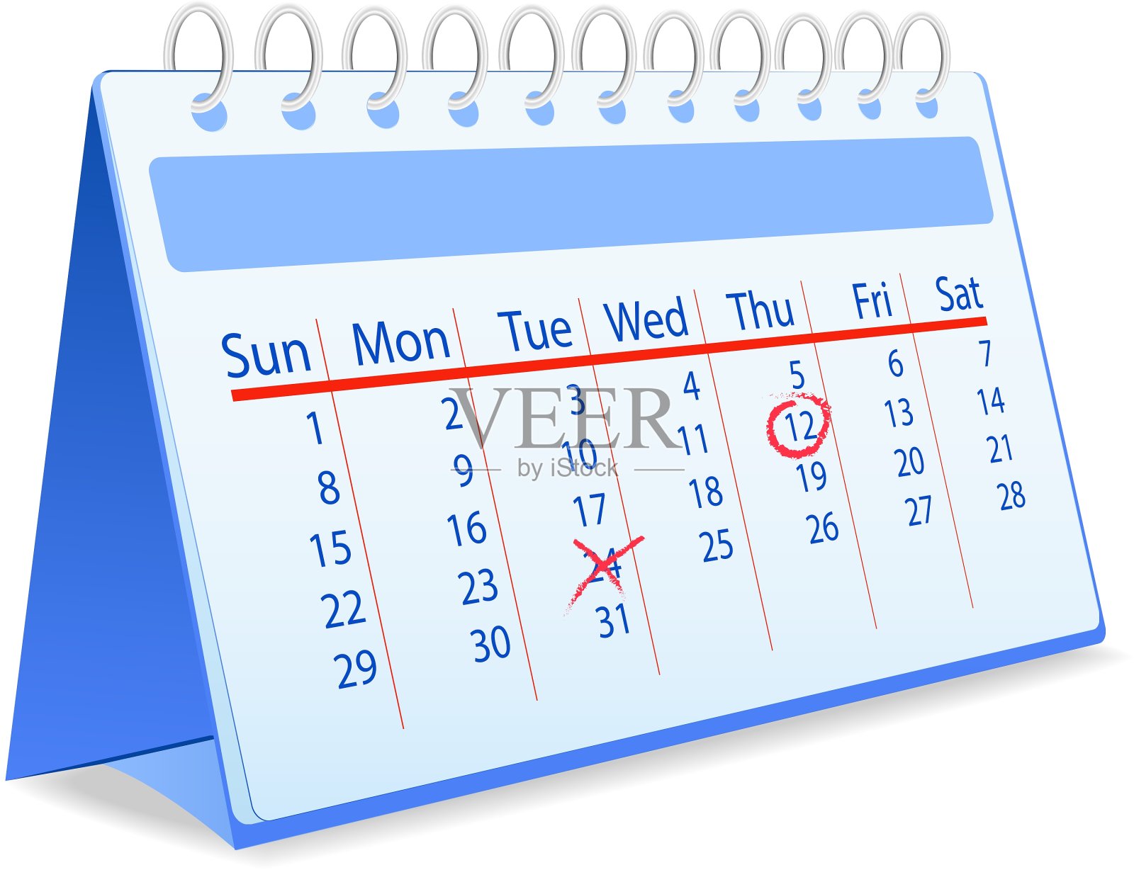 日历插画图片素材