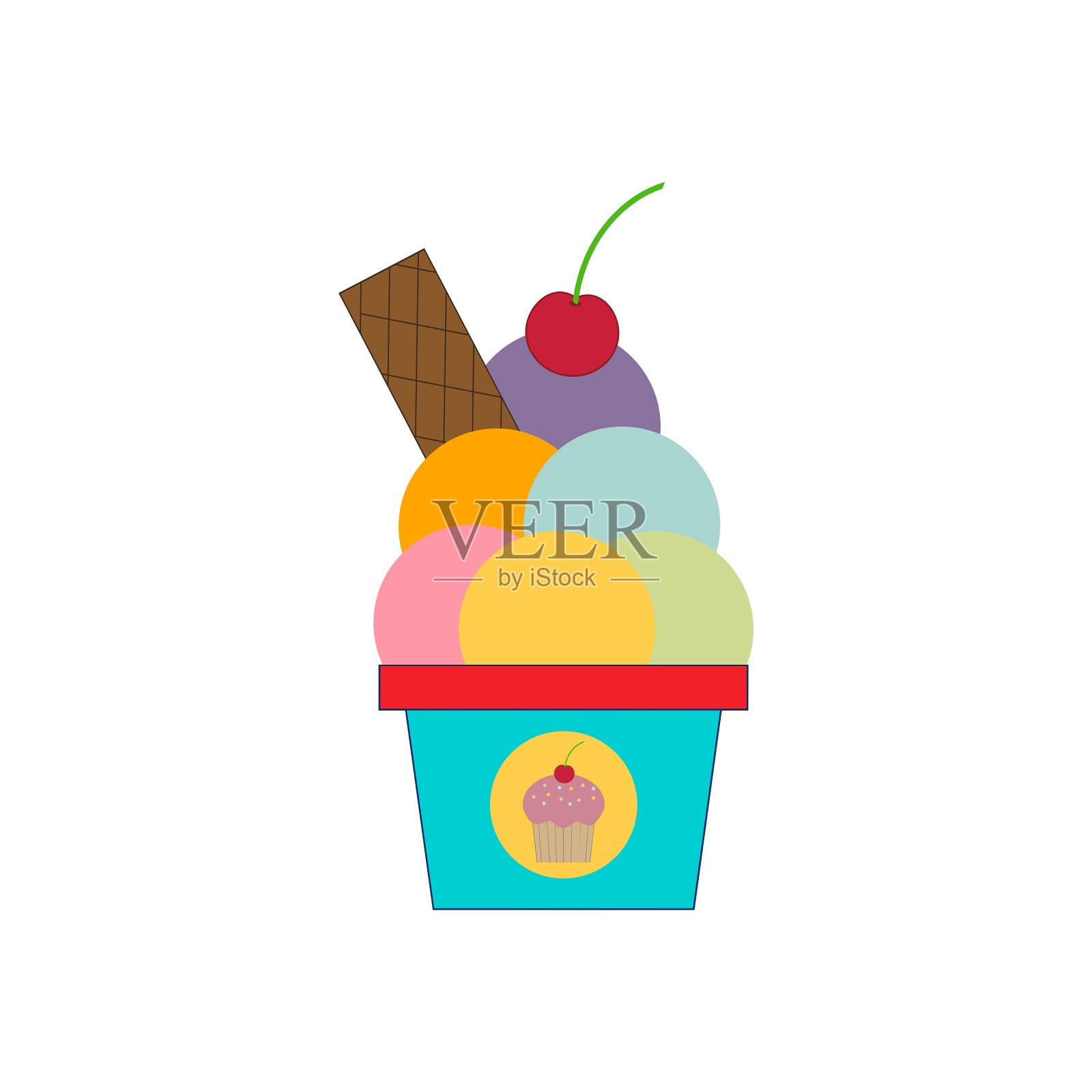 冰淇淋图标图标素材