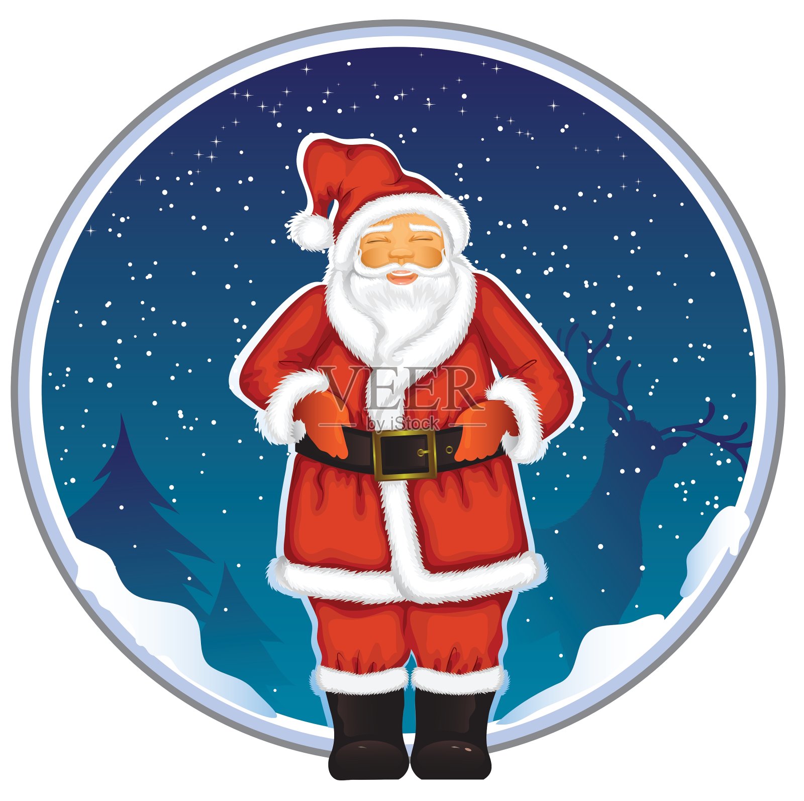 圣诞老人设计元素图片