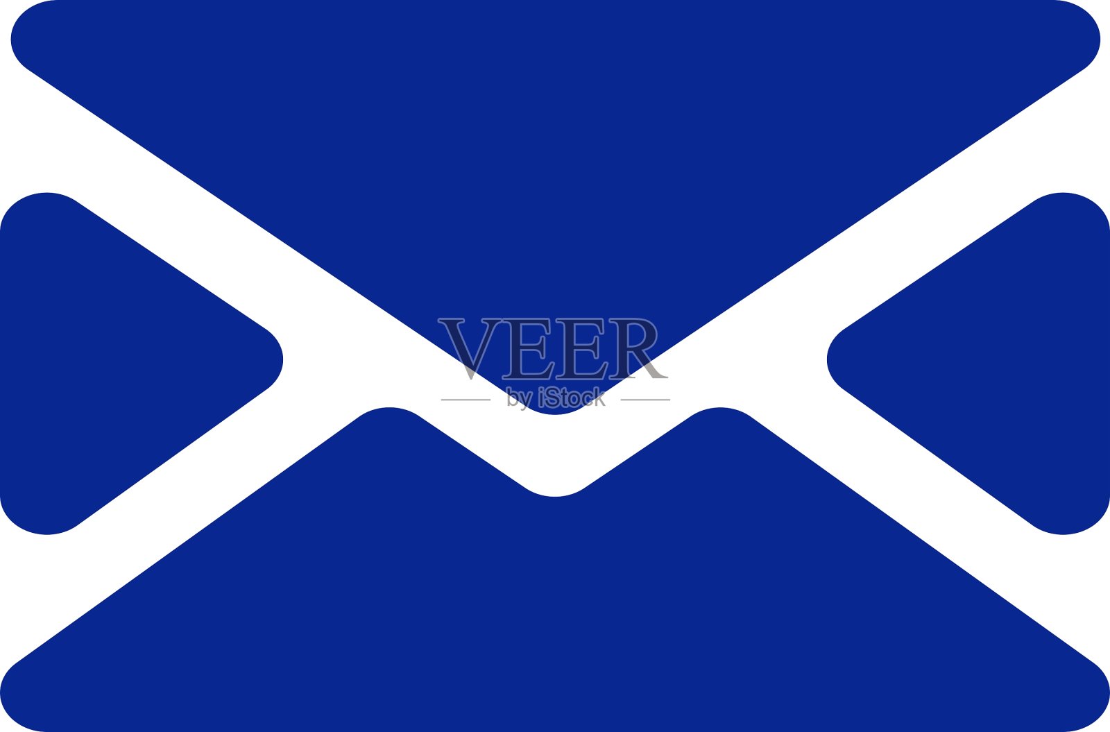 扁平风格的图标的信封电子邮件插画图片素材