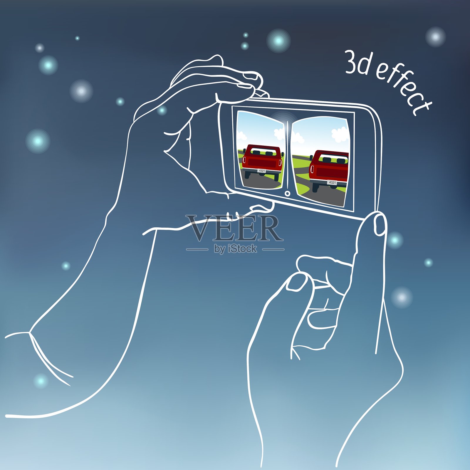 手握手机智能手机插画图片素材