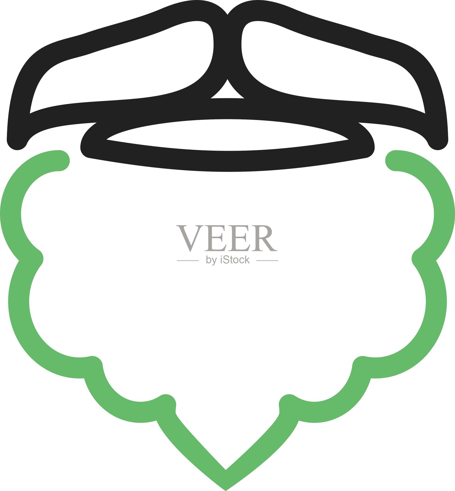 胡子和小胡子2插画图片素材