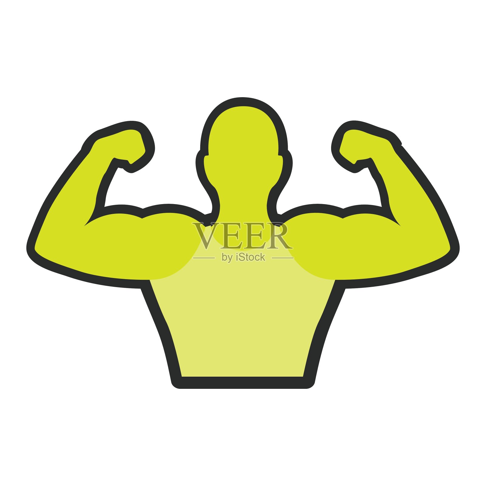 健美运动员设计图标素材