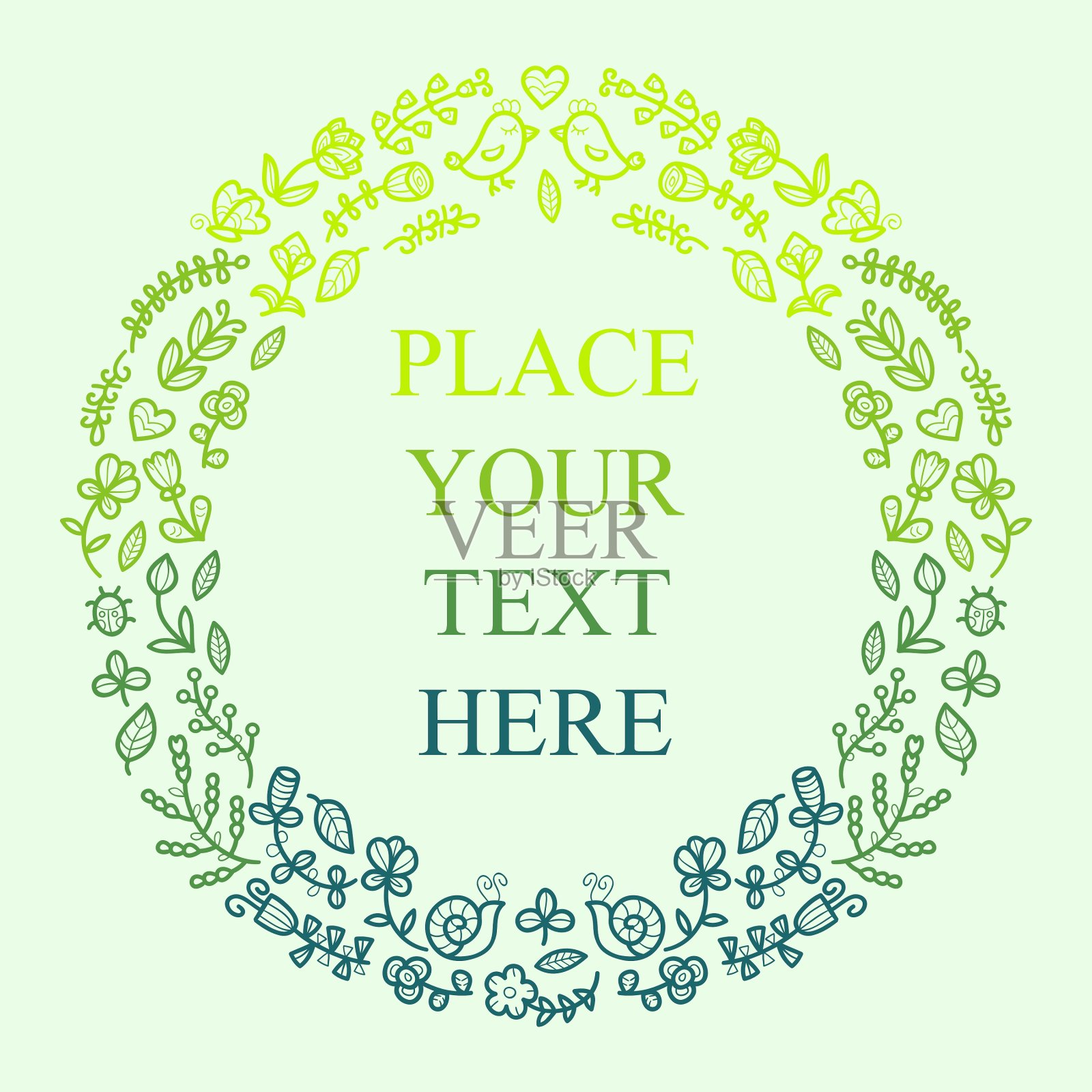 装饰框设计插画图片素材