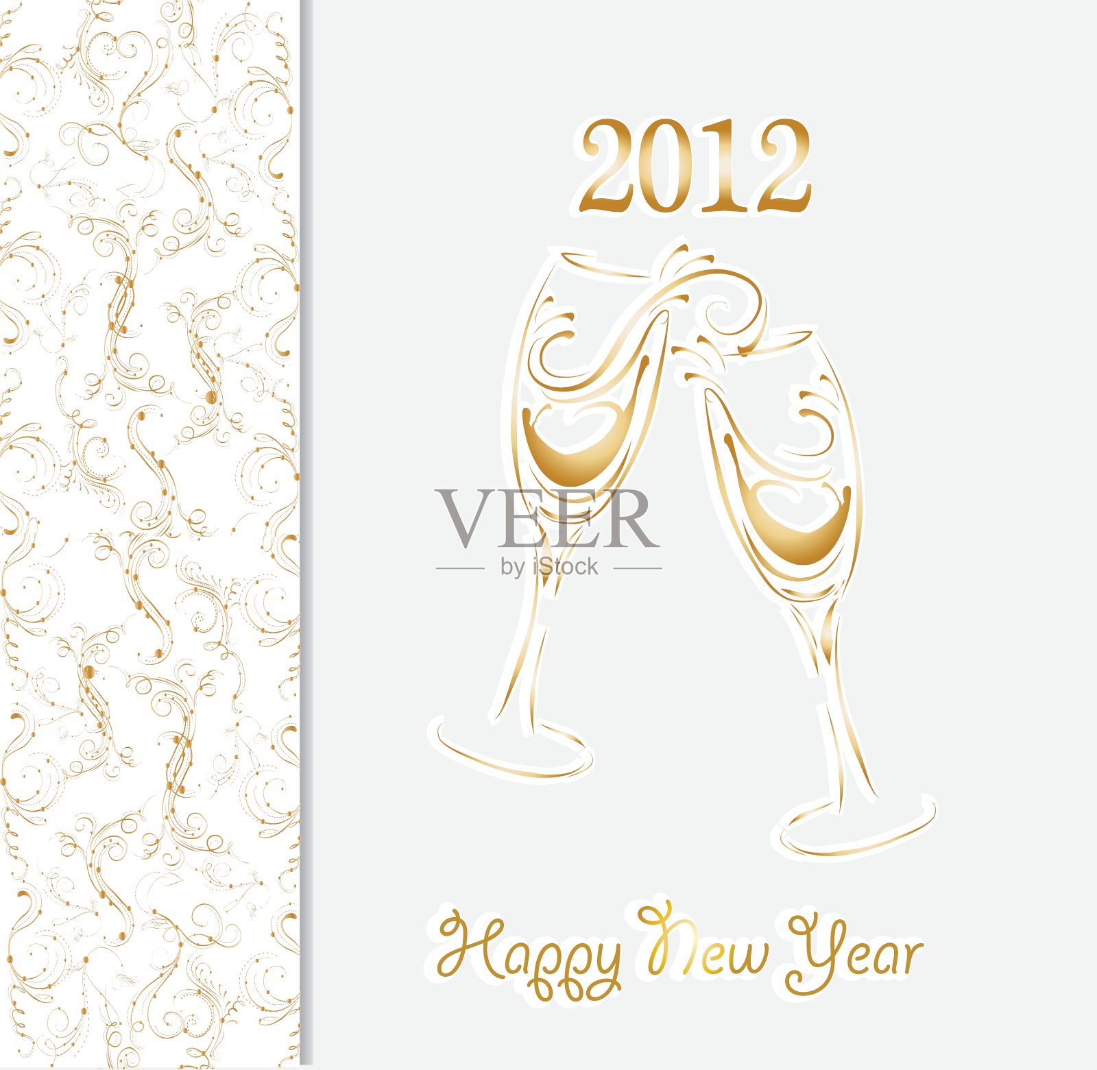 花卉和装饰设计元素设计模板素材