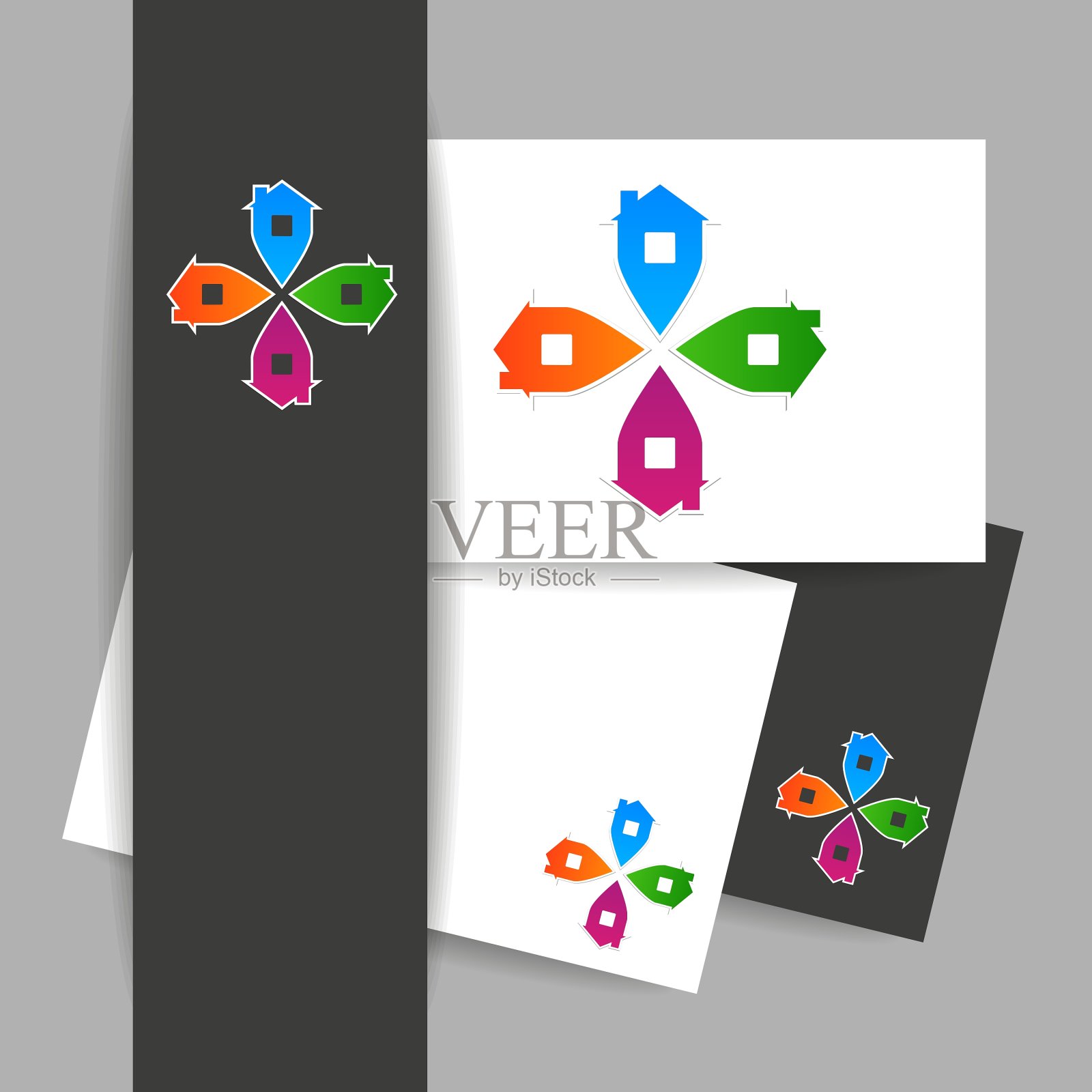 家居地产模板图标素材