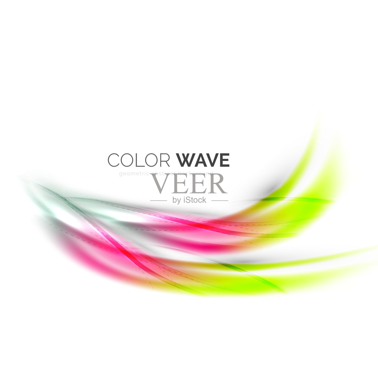 优雅的光平滑波插画图片素材