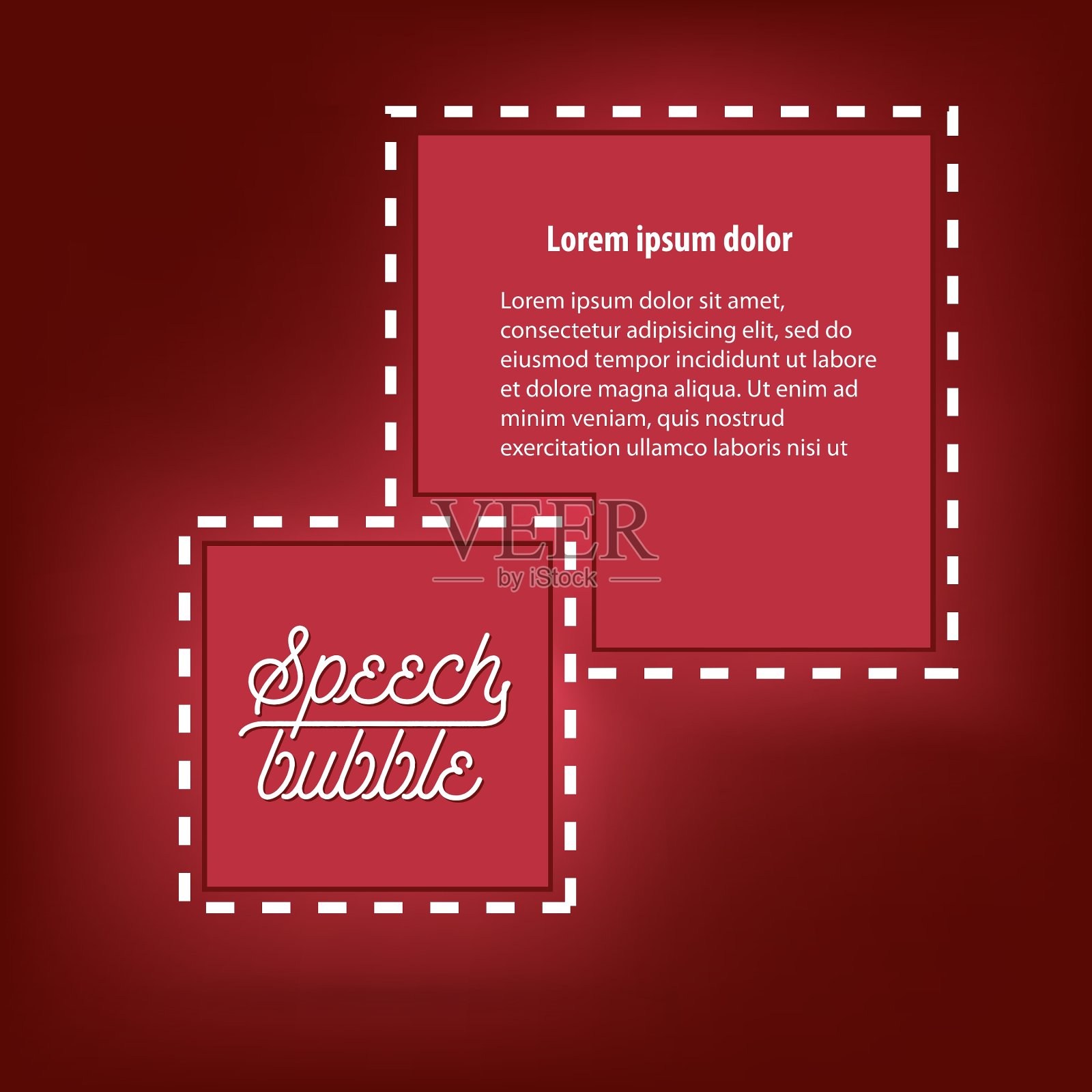 抽象概念空言方引插画图片素材