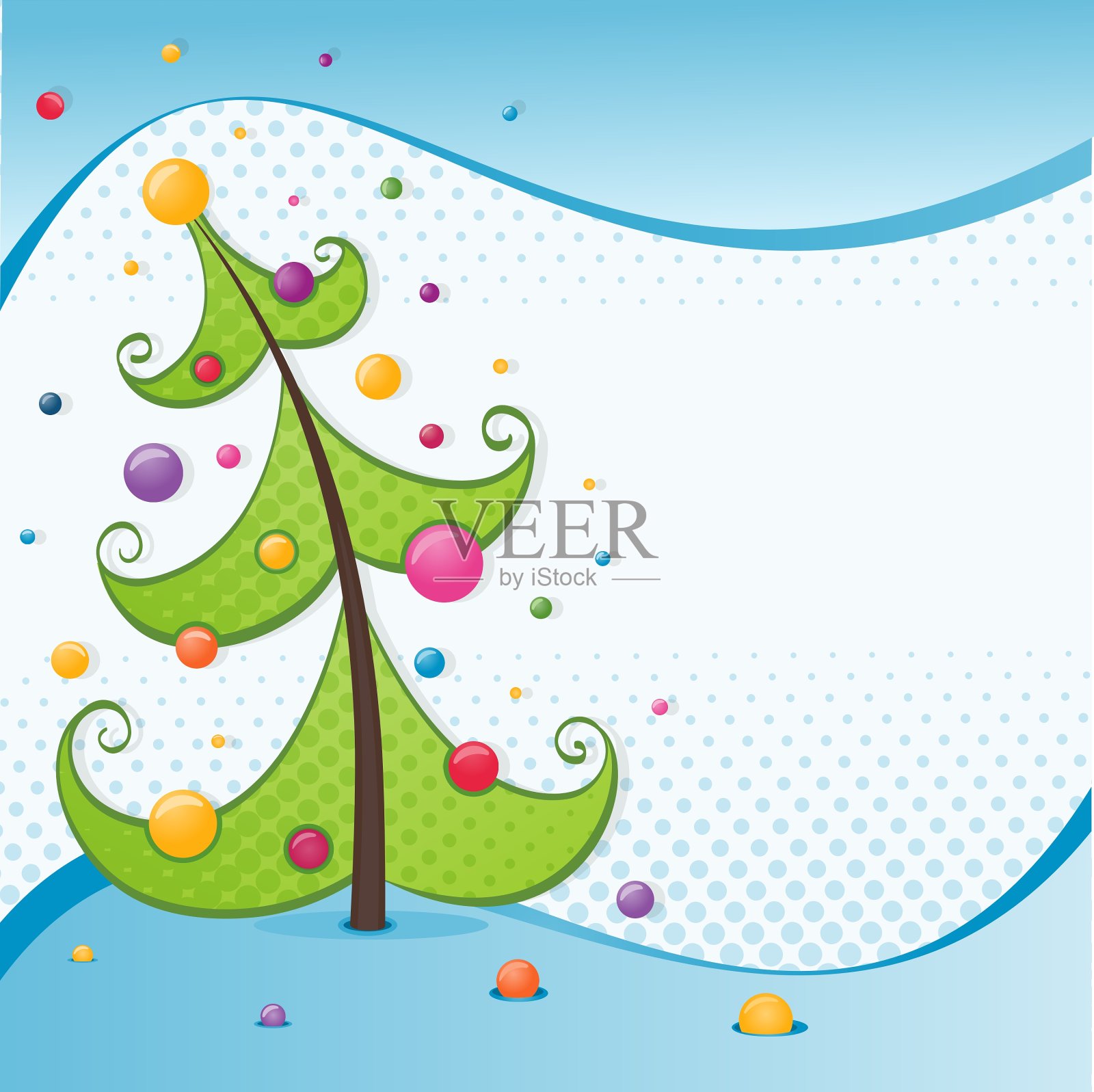 圣诞树设计模板素材