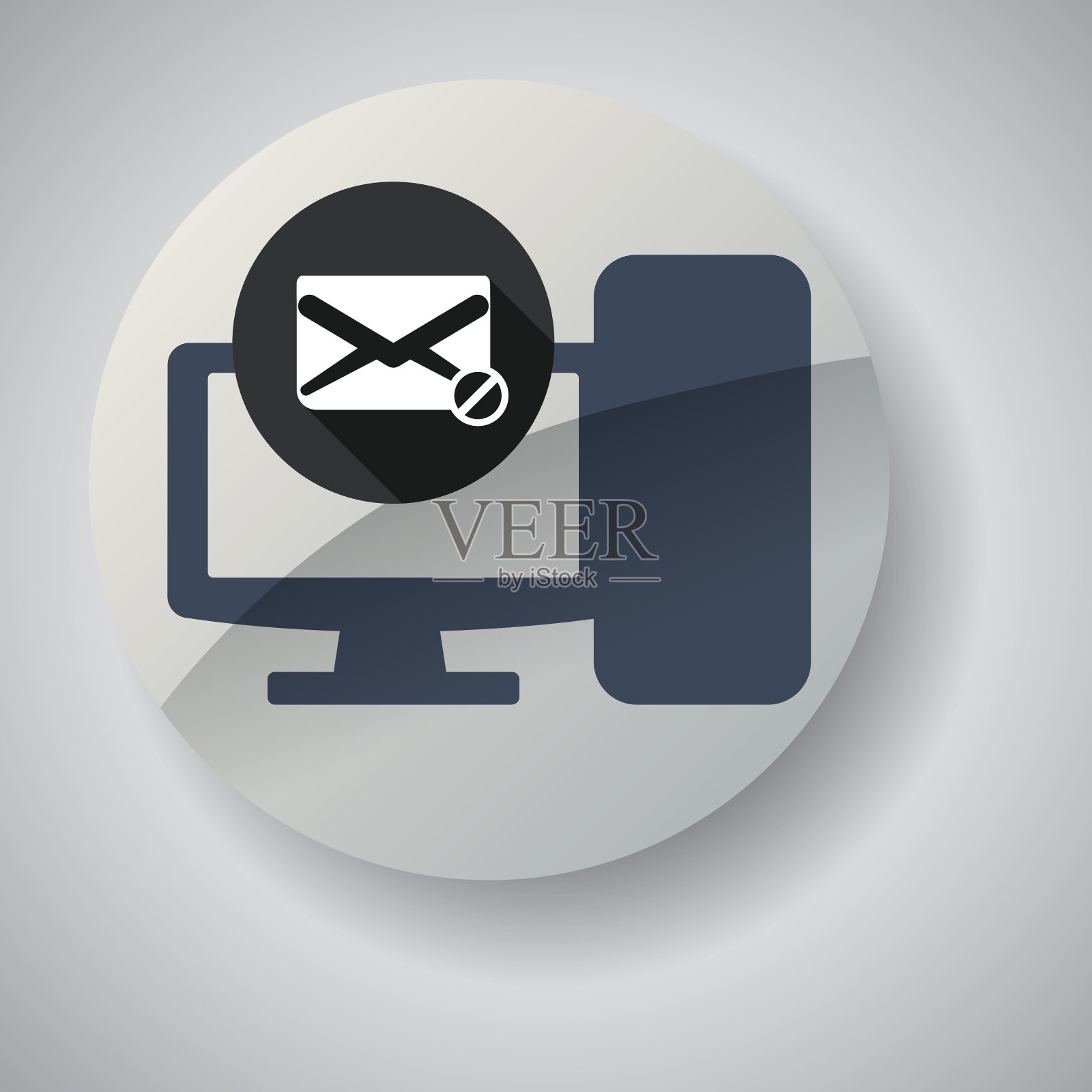 邮件设计信封图标孤立图标素材