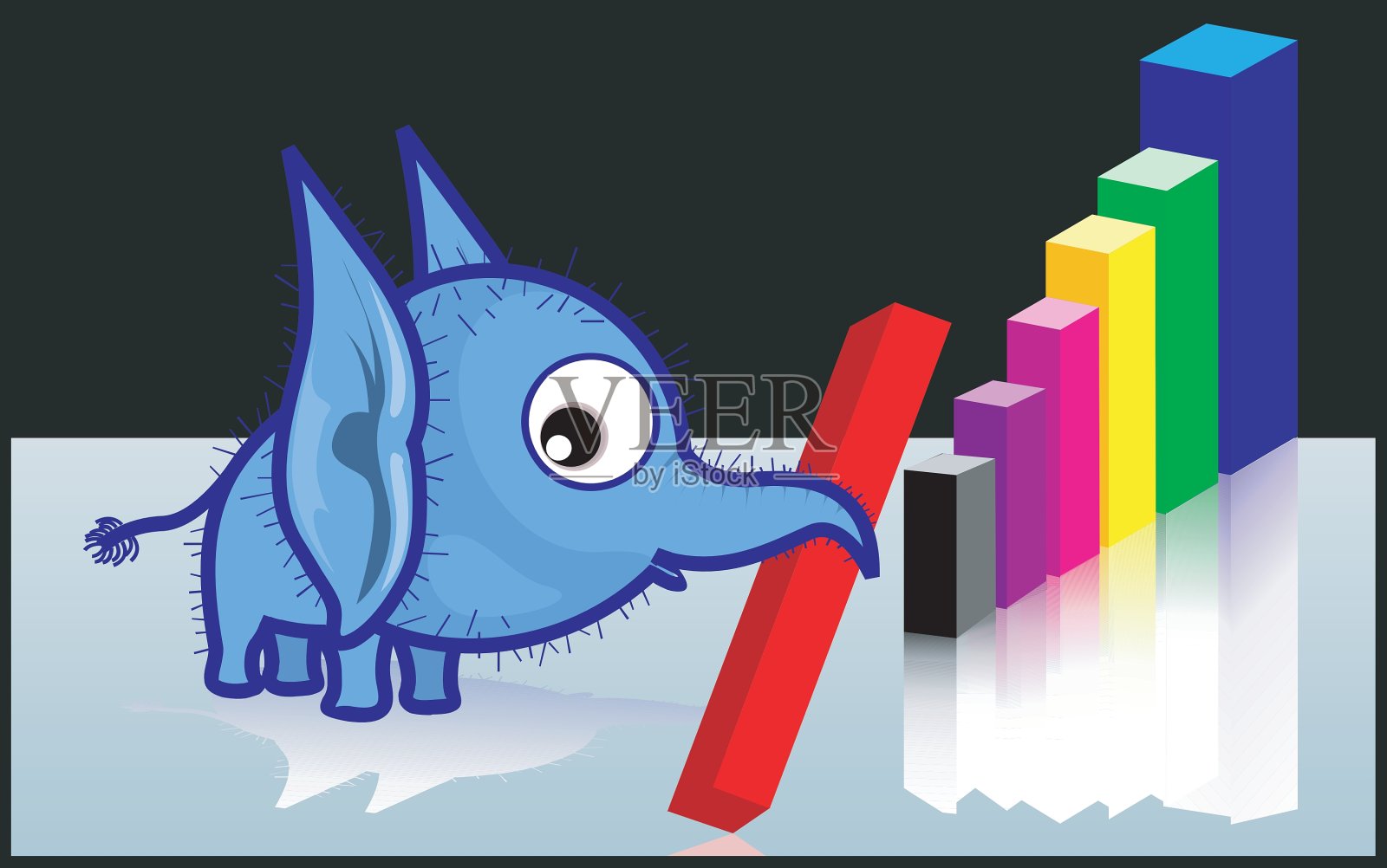 大象和图插画图片素材