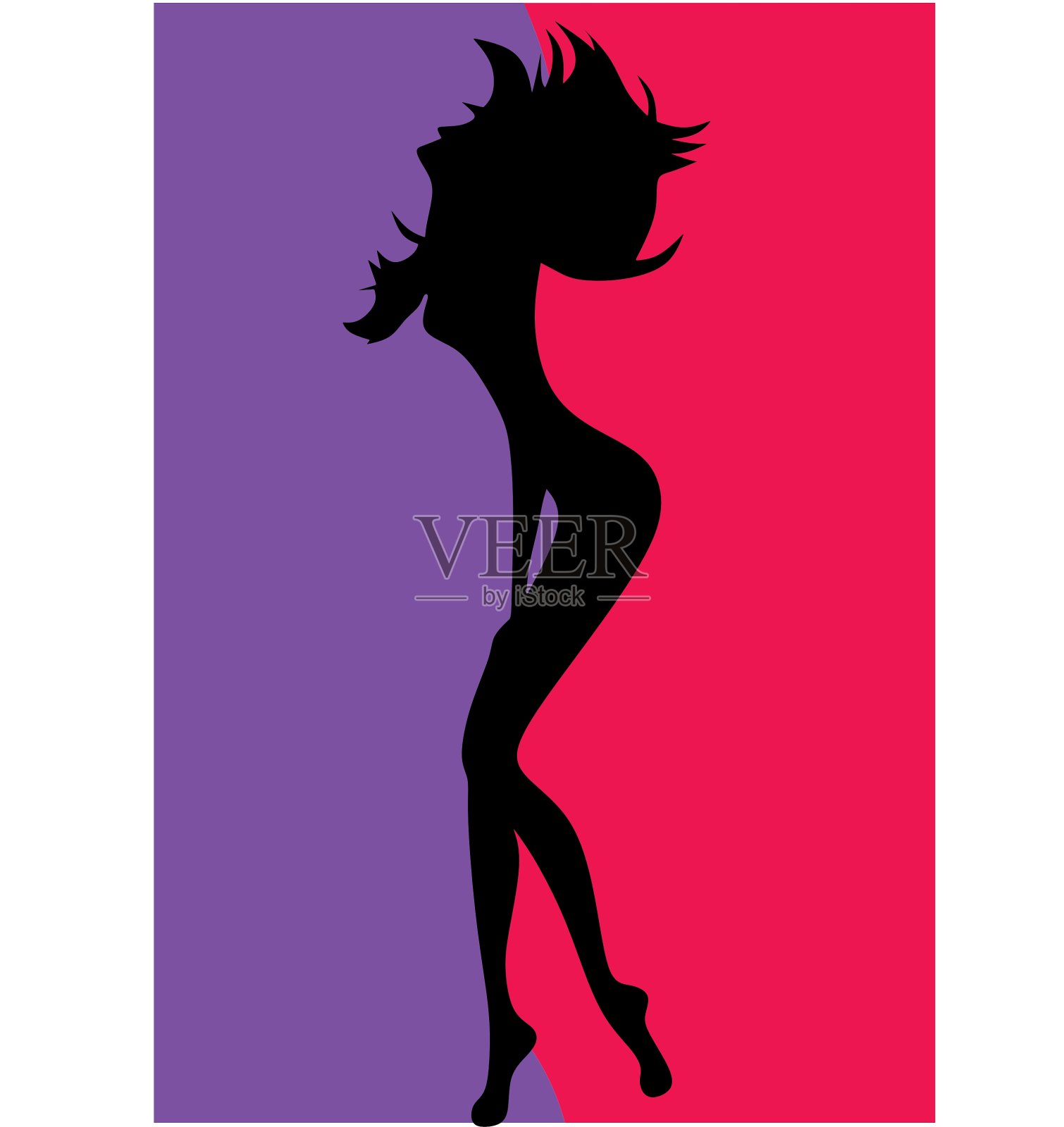 漂亮的女人插画图片素材