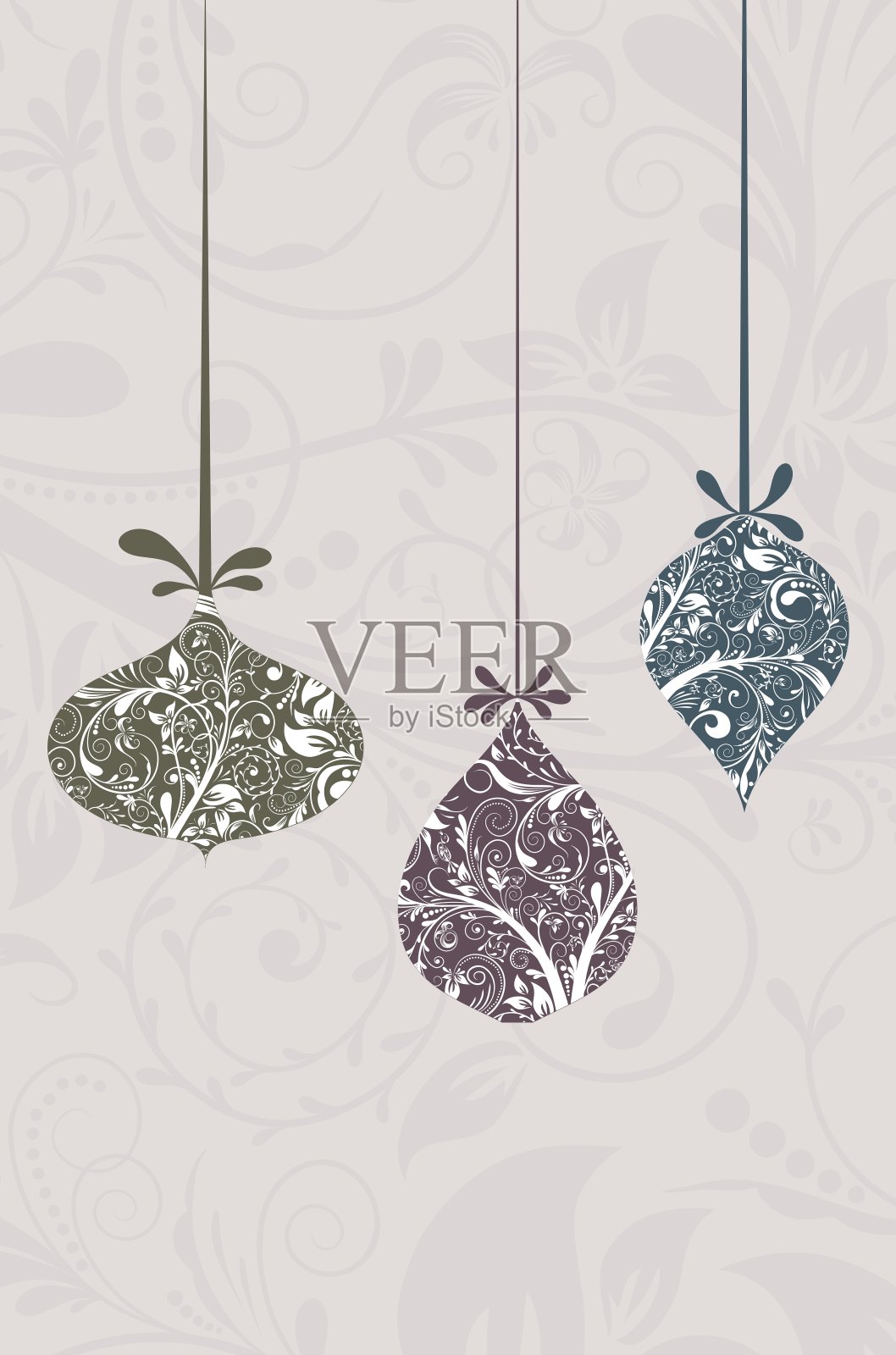 圣诞贺卡插画图片素材