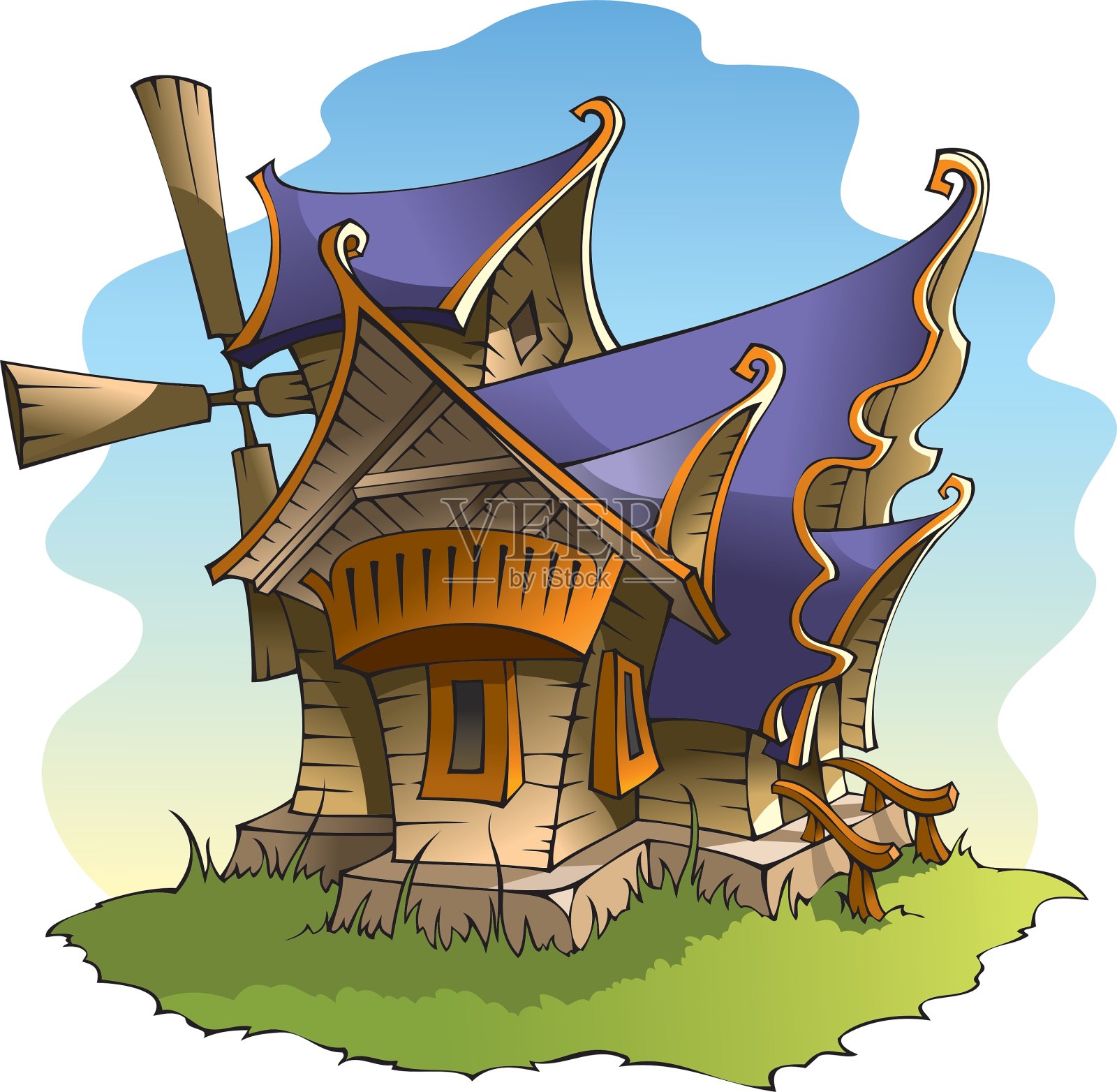 仙女风车设计元素图片