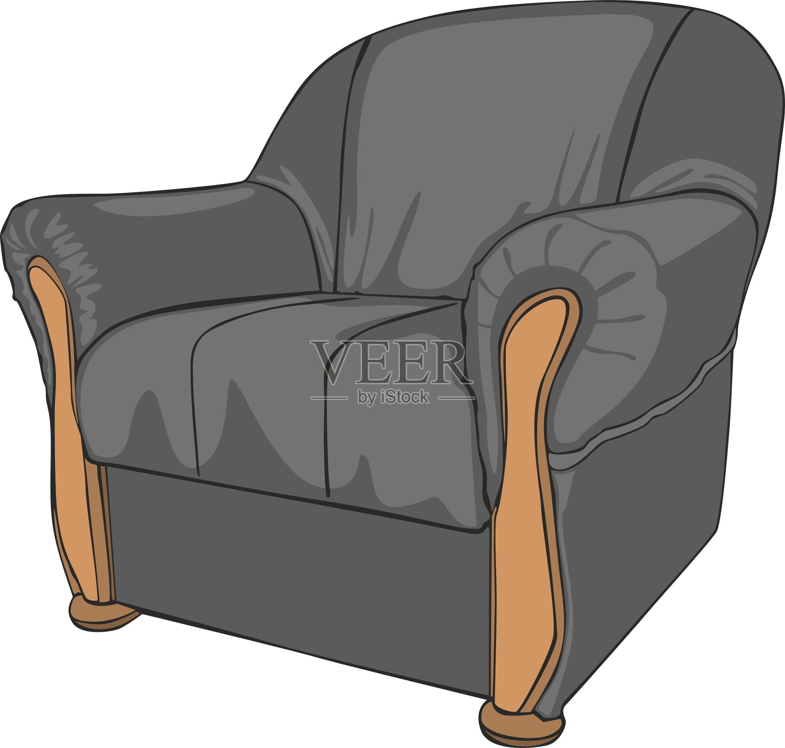 扶手椅插画图片素材