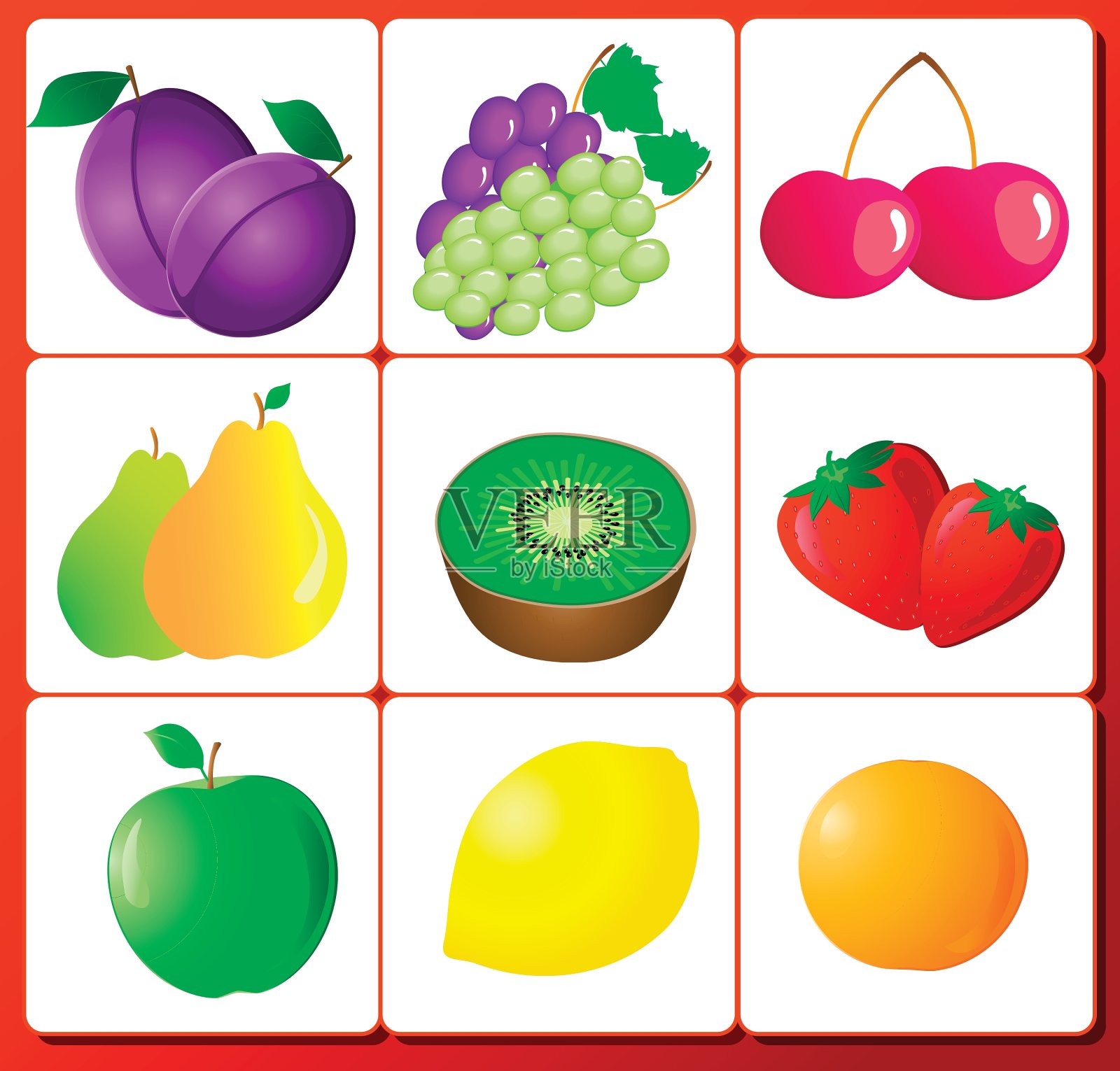 水果的数量插画图片素材