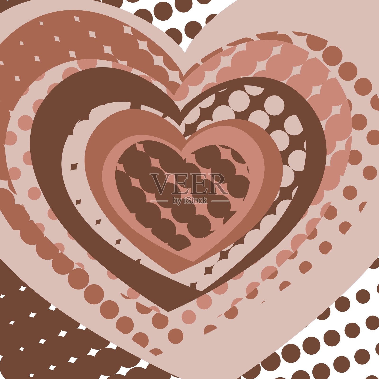 平面设计心背景插画图片素材