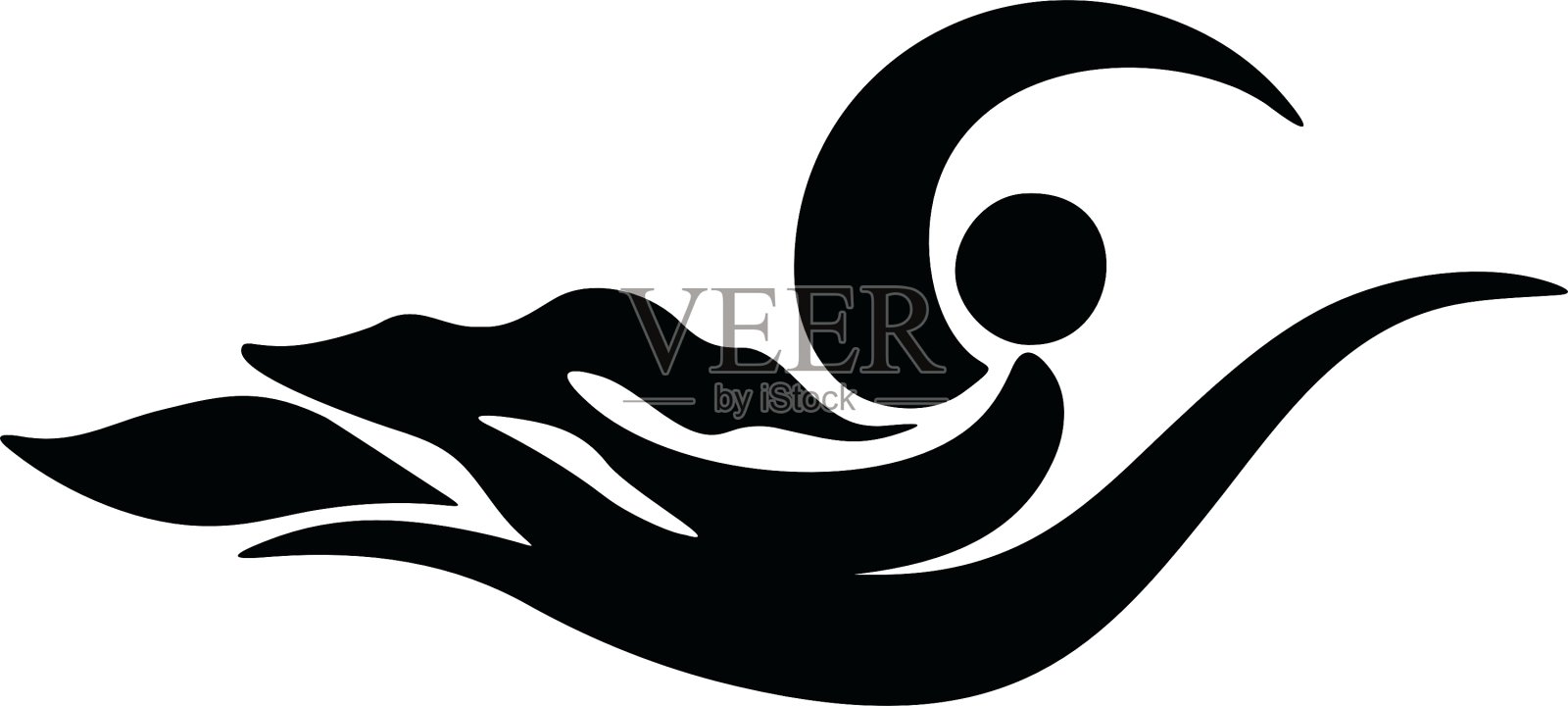 女人的剪影设计元素图片