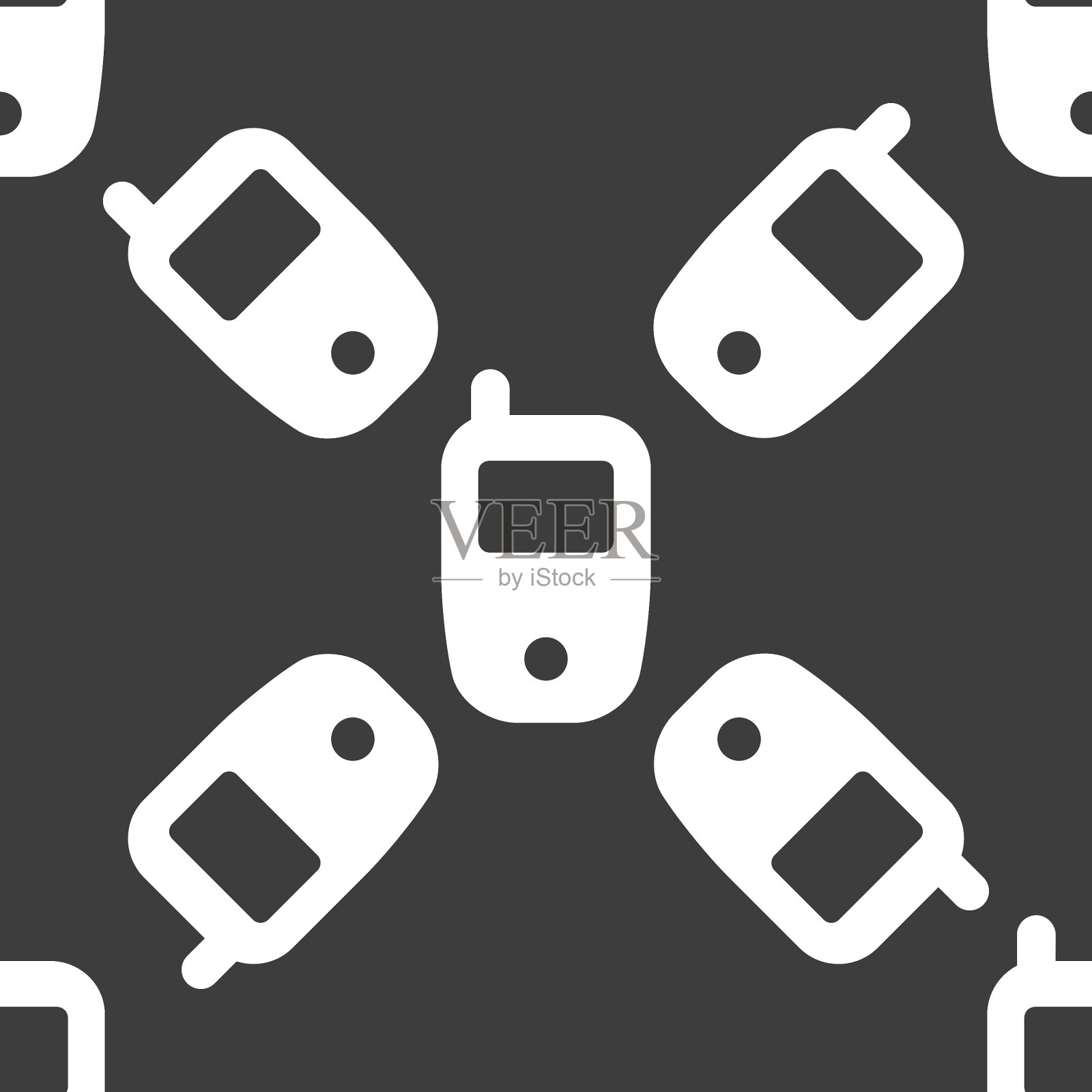 手机网页图标平面设计无缝模式图标素材