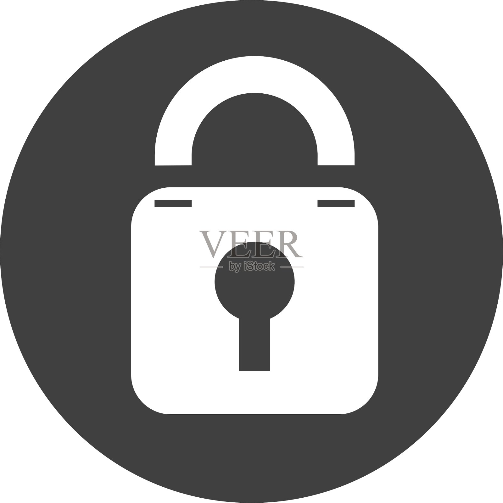 安全锁图标插画图片素材