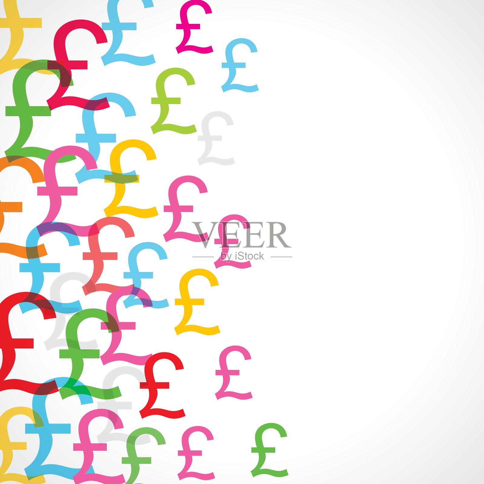 无缝模式背景的磅符号插画图片素材