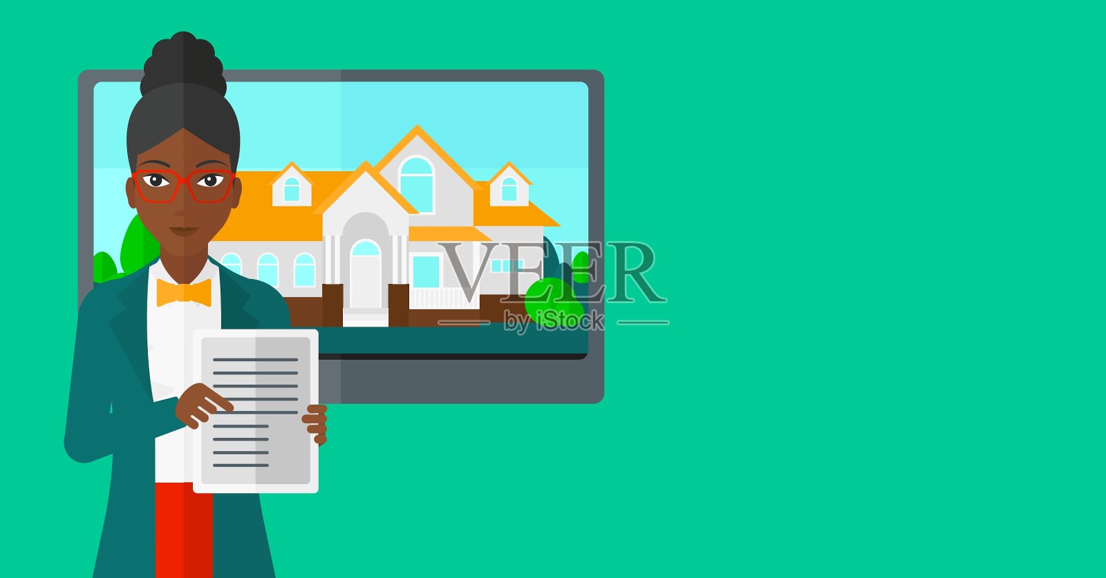 房地产中介出售房屋设计模板素材