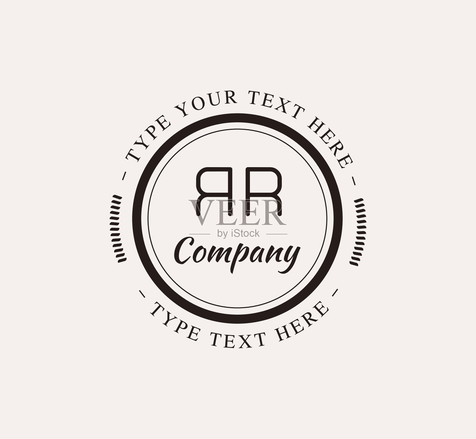 抽象复古标志设计元素集合图标素材