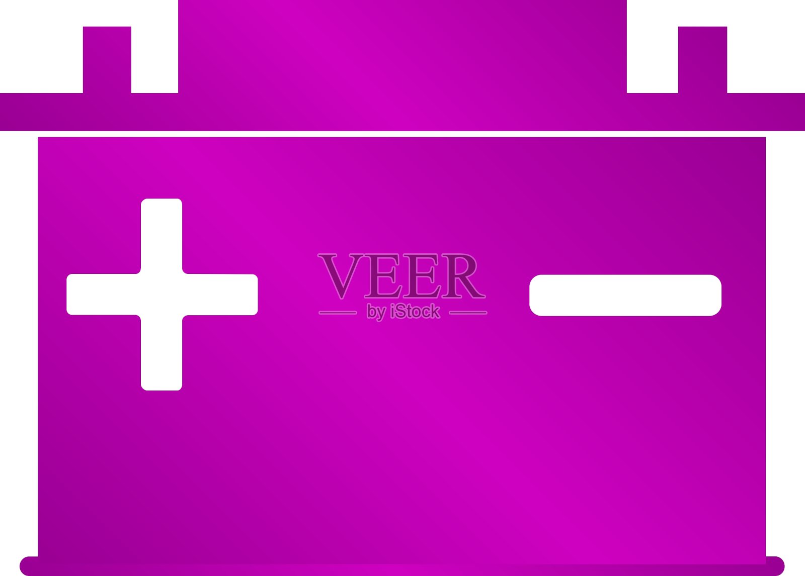 汽车电池图标插画图片素材