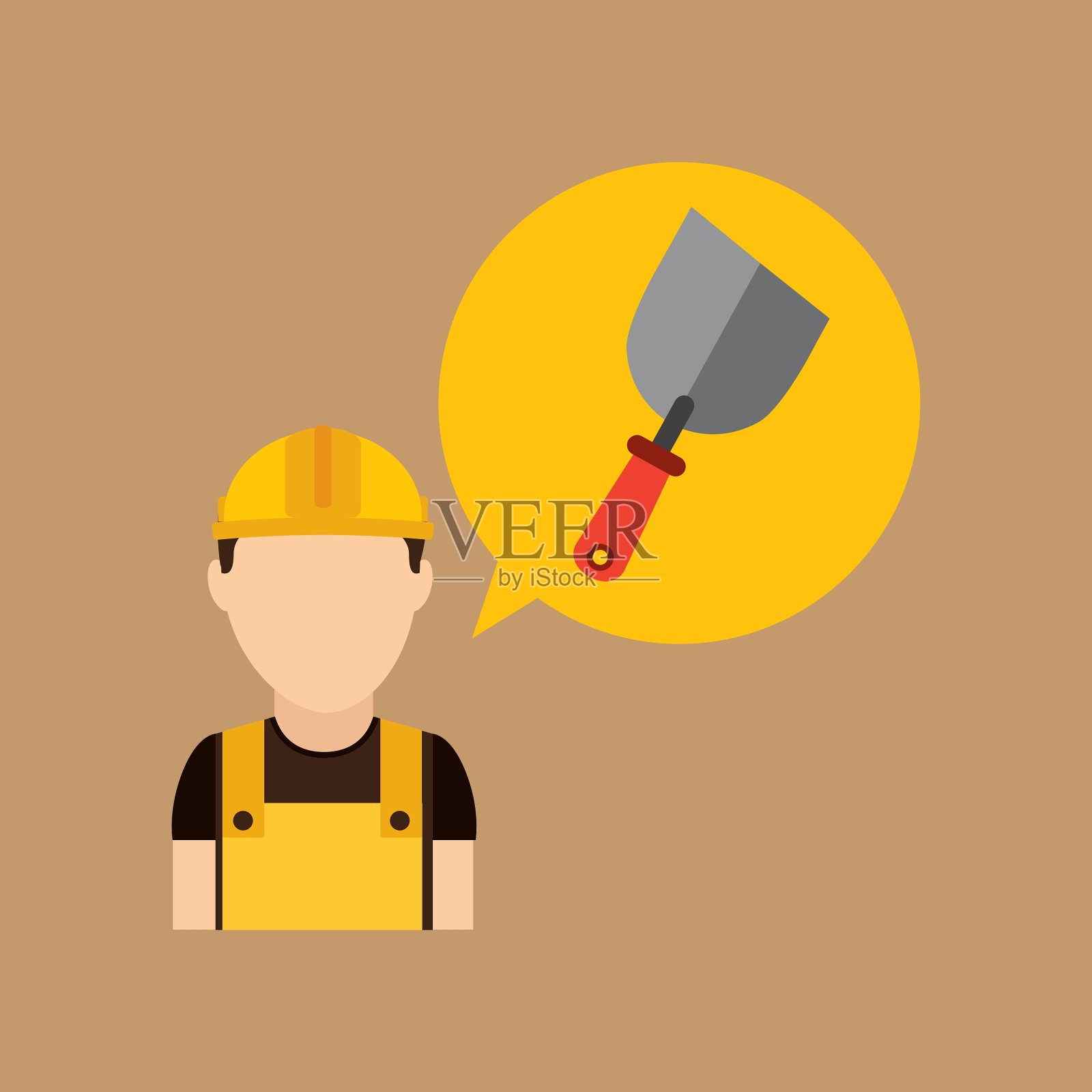 建筑工具设计插画图片素材