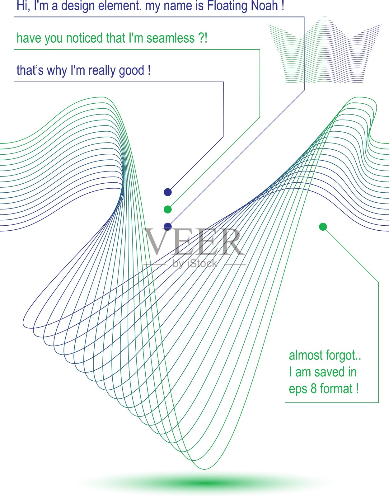 3d未来流动线条插画图片素材