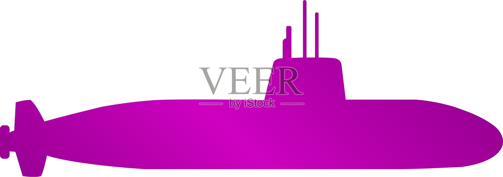 简单的图标潜艇设计元素图片