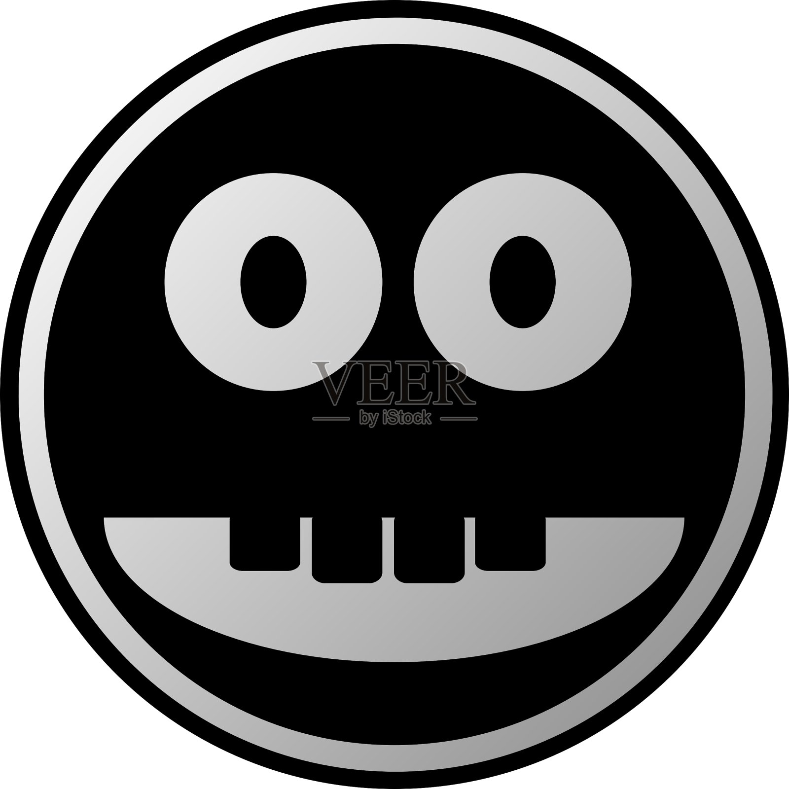 笑脸圆按钮插画图片素材