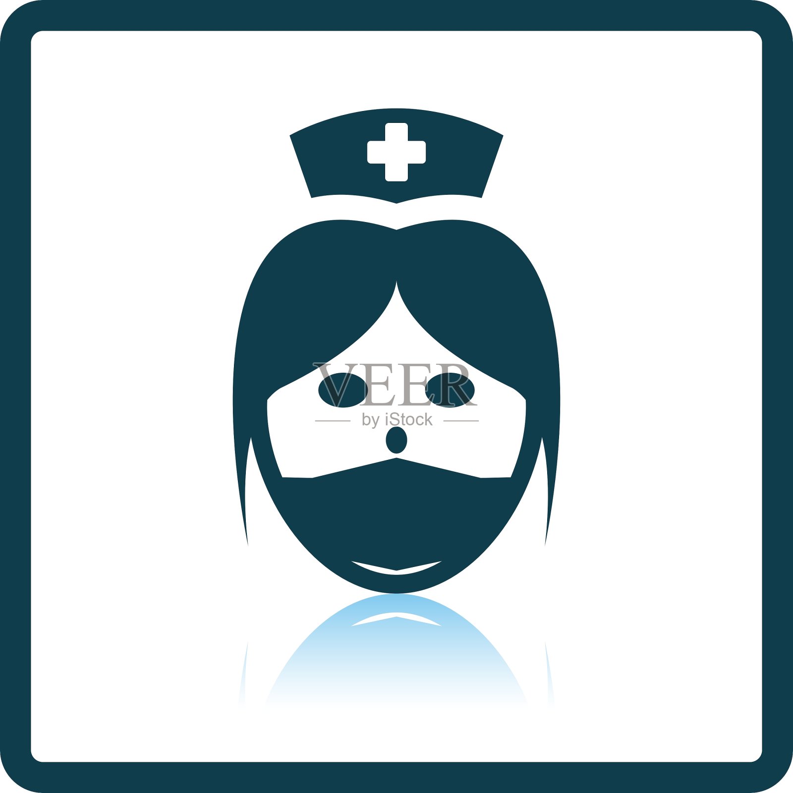 护士头图标设计元素图片