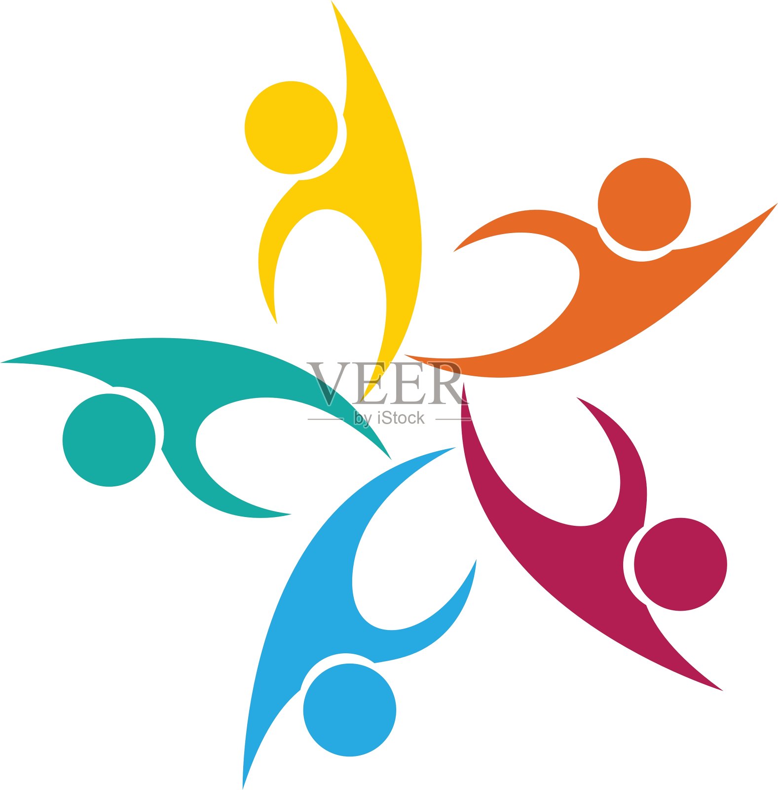 社区护理的标志设计元素图片