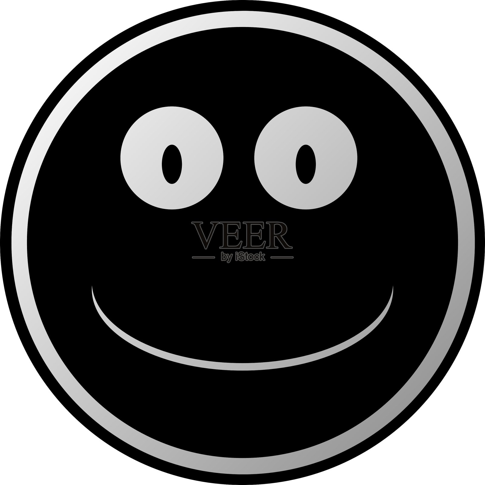 笑脸圆按钮插画图片素材