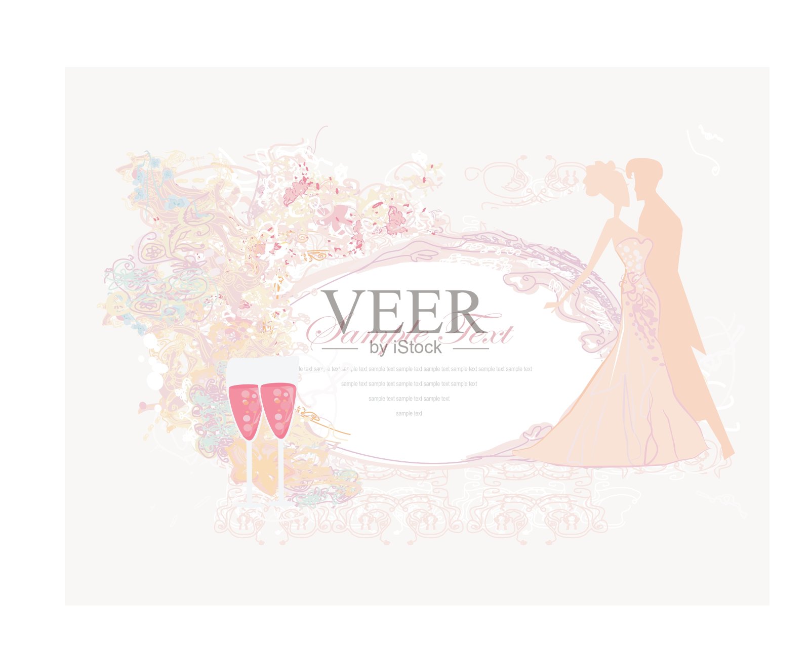 舞厅舞者-邀请设计模板素材